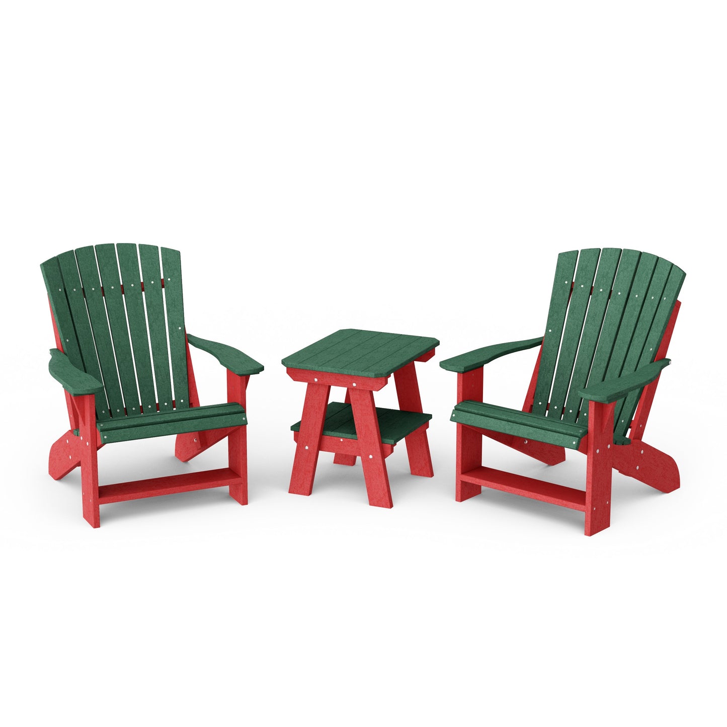 Heritage 3-Piece Adirondack Chair Set with Side Table