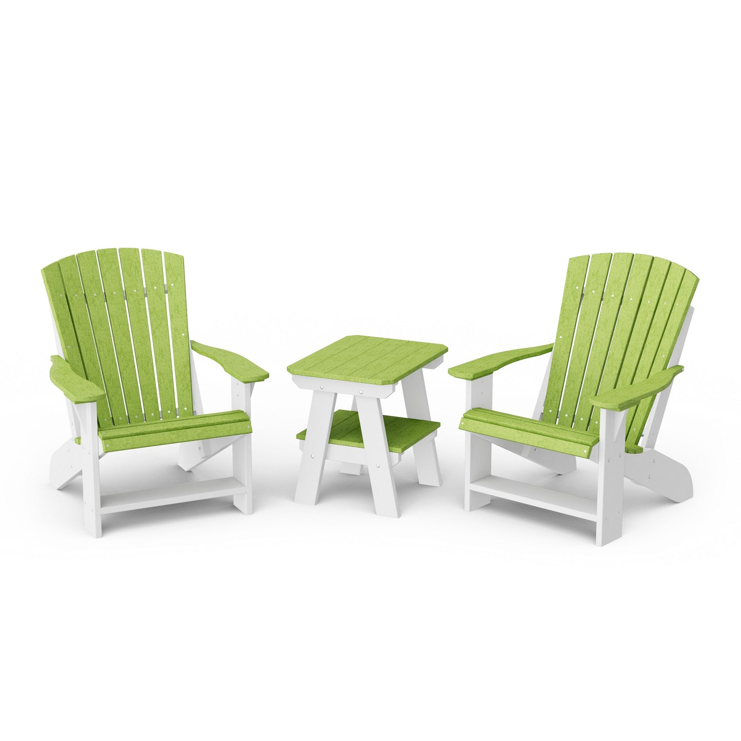 Heritage 3-Piece Adirondack Chair Set with Side Table