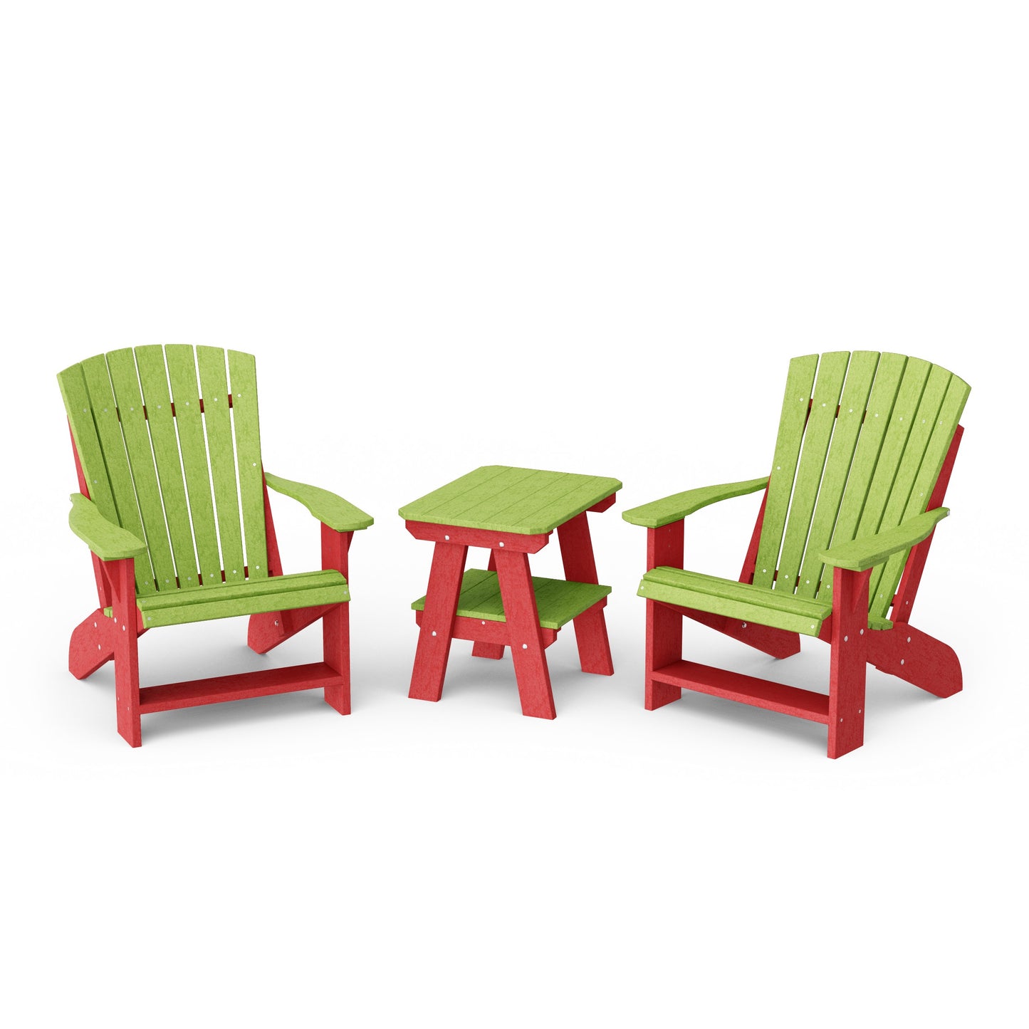 Heritage 3-Piece Adirondack Chair Set with Side Table