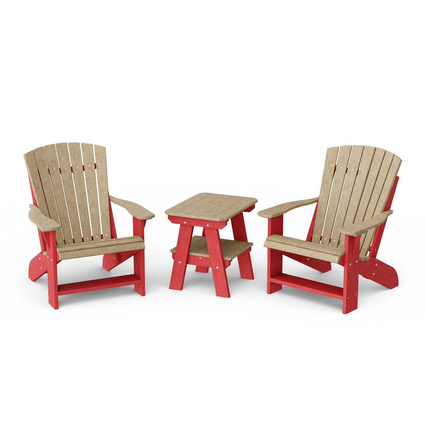 Heritage 3-Piece Adirondack Chair Set with Side Table