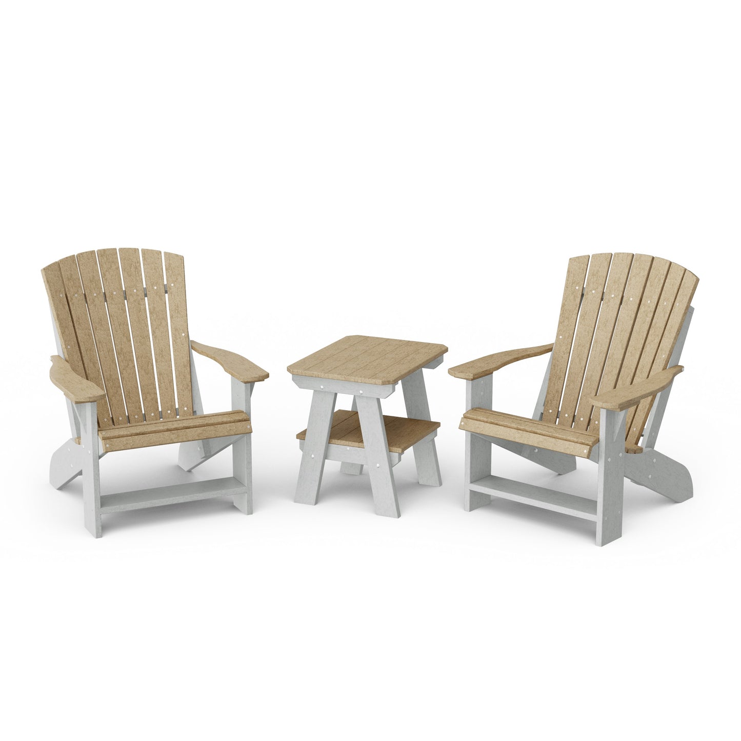 Heritage 3-Piece Adirondack Chair Set with Side Table