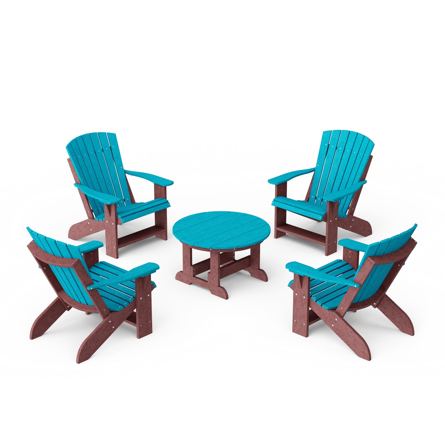 Heritage 5-Piece Adirondack Chair Conversation Set
