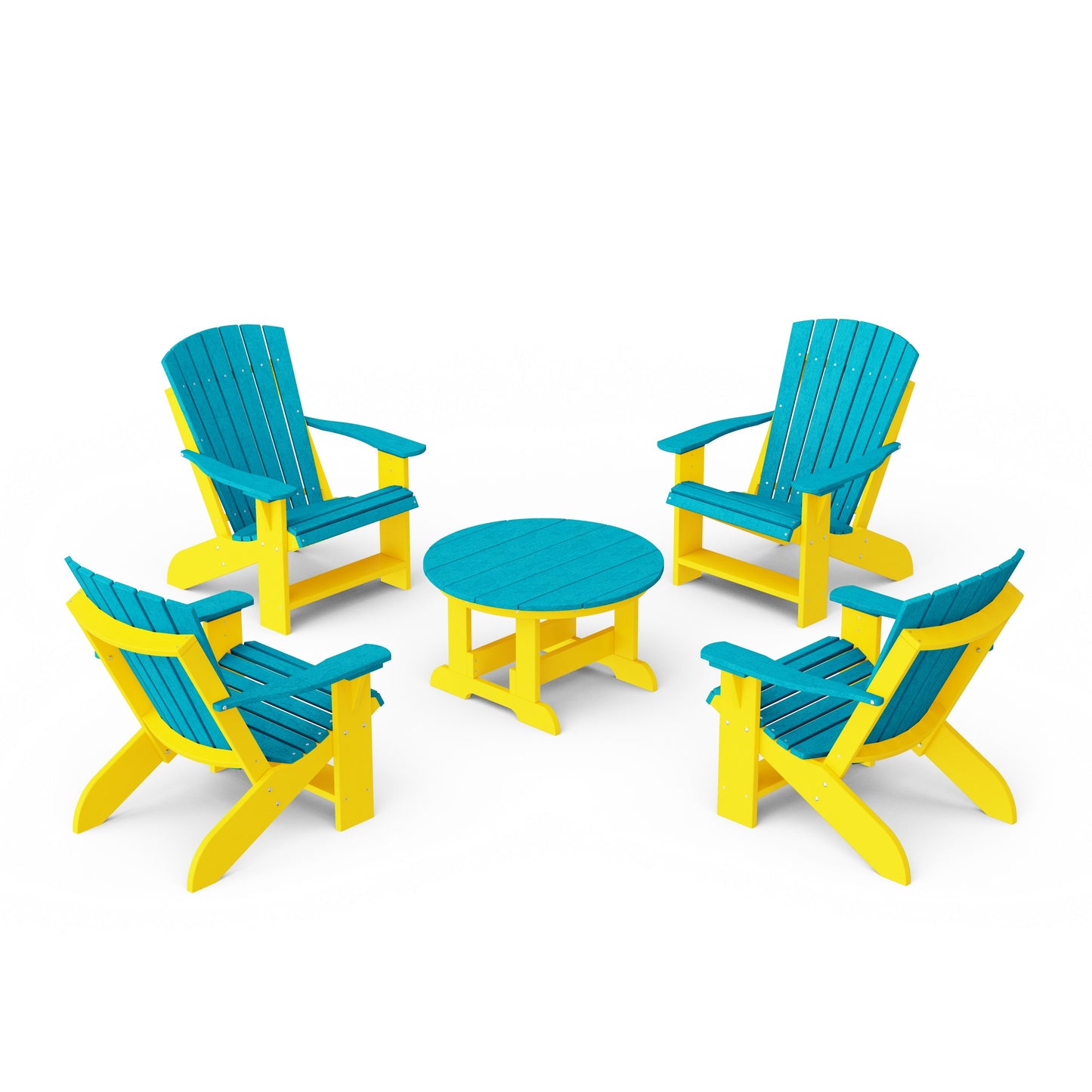 Heritage 5-Piece Adirondack Chair Conversation Set