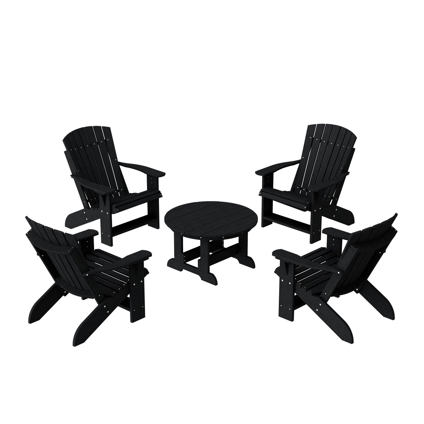 Heritage 5-Piece Adirondack Chair Conversation Set