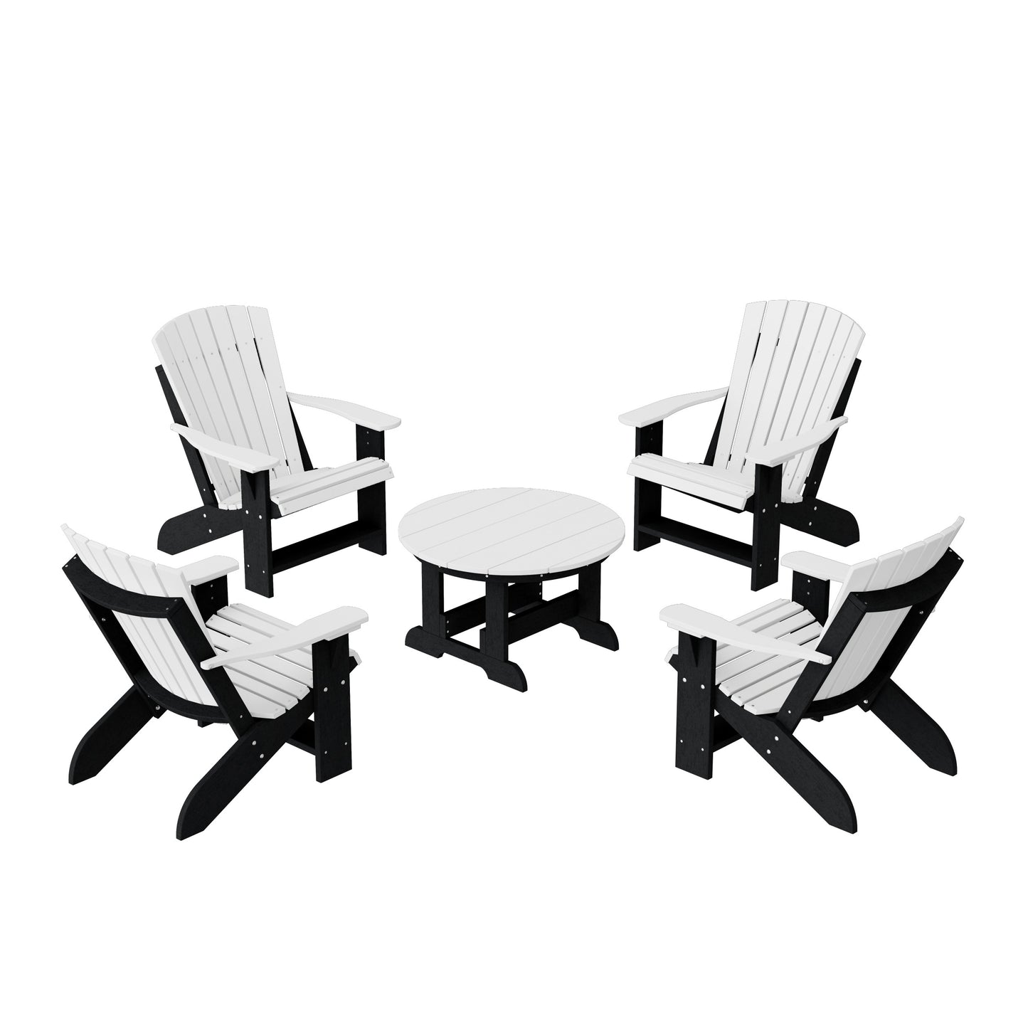 Heritage 5-Piece Adirondack Chair Conversation Set