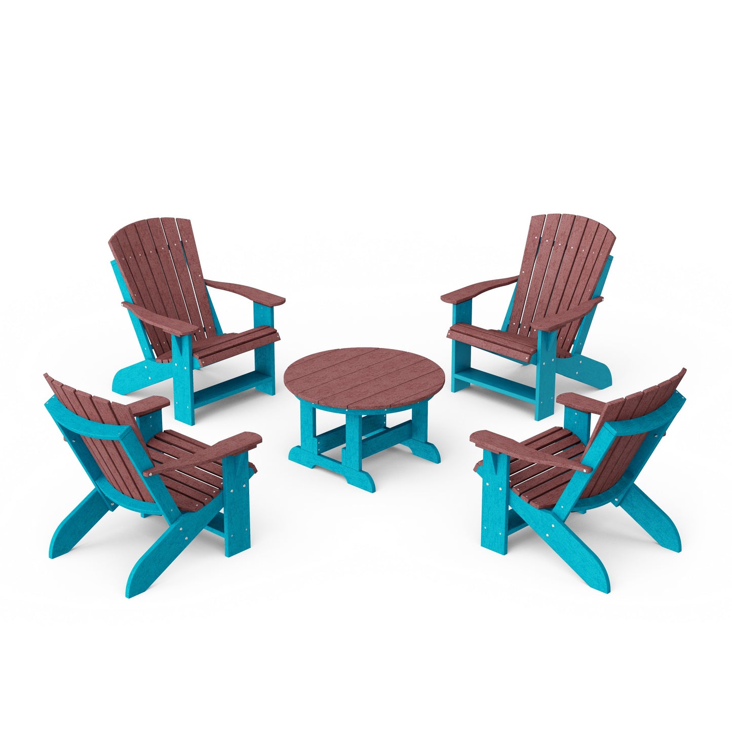 Heritage 5-Piece Adirondack Chair Conversation Set