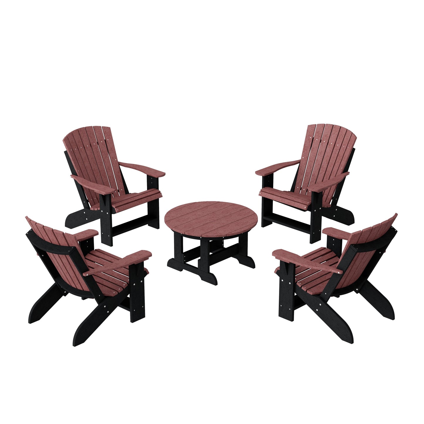 Heritage 5-Piece Adirondack Chair Conversation Set