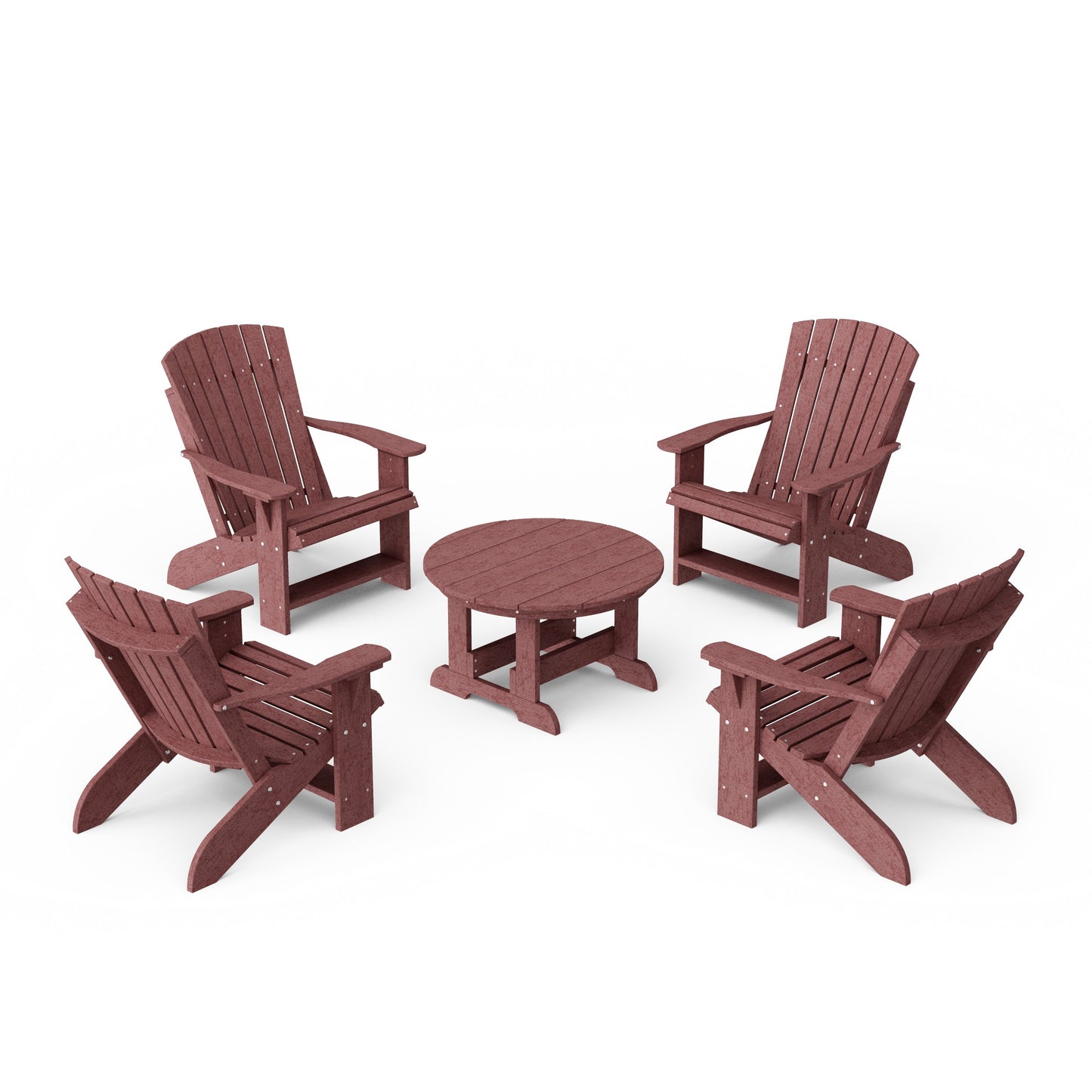 Heritage 5-Piece Adirondack Chair Conversation Set