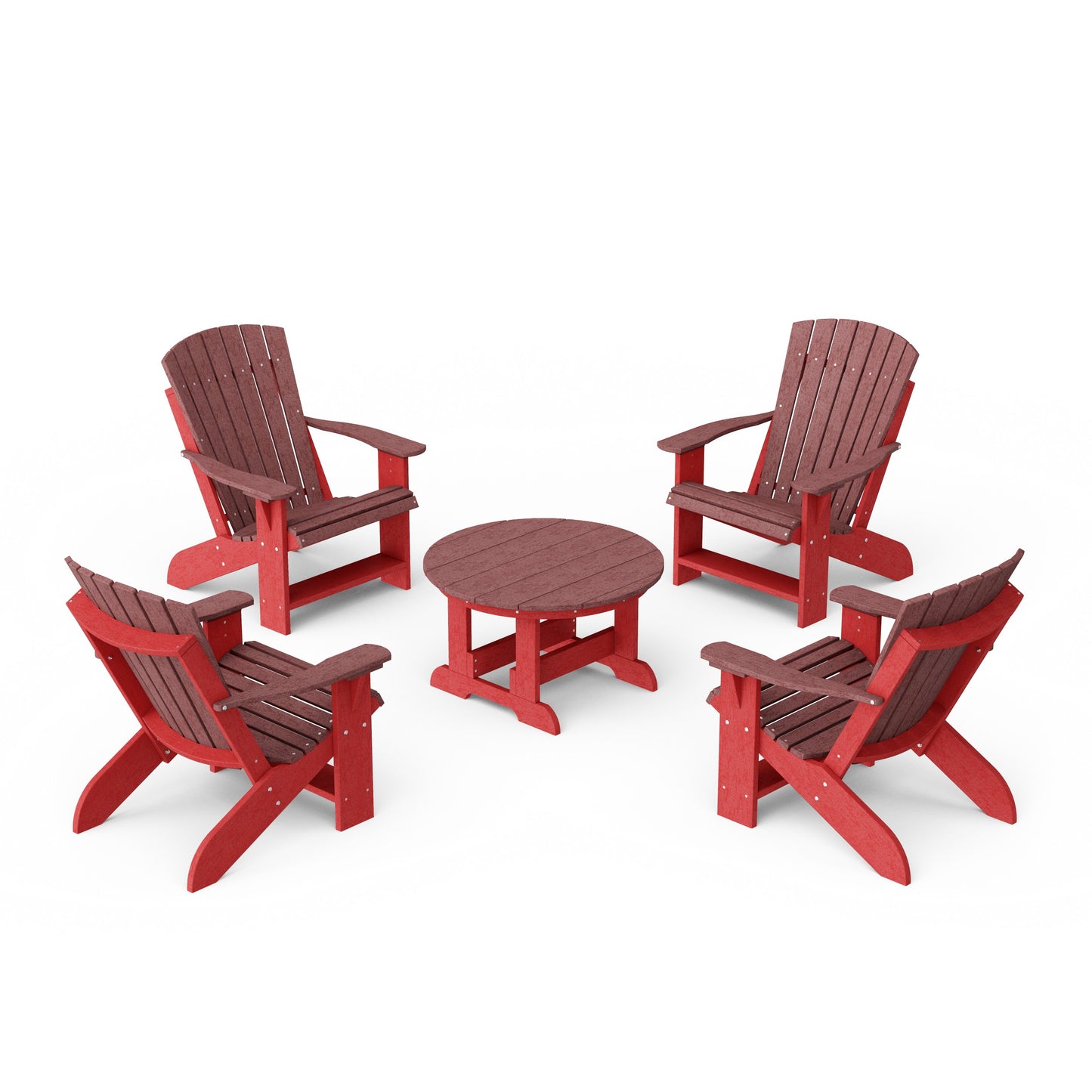 Heritage 5-Piece Adirondack Chair Conversation Set