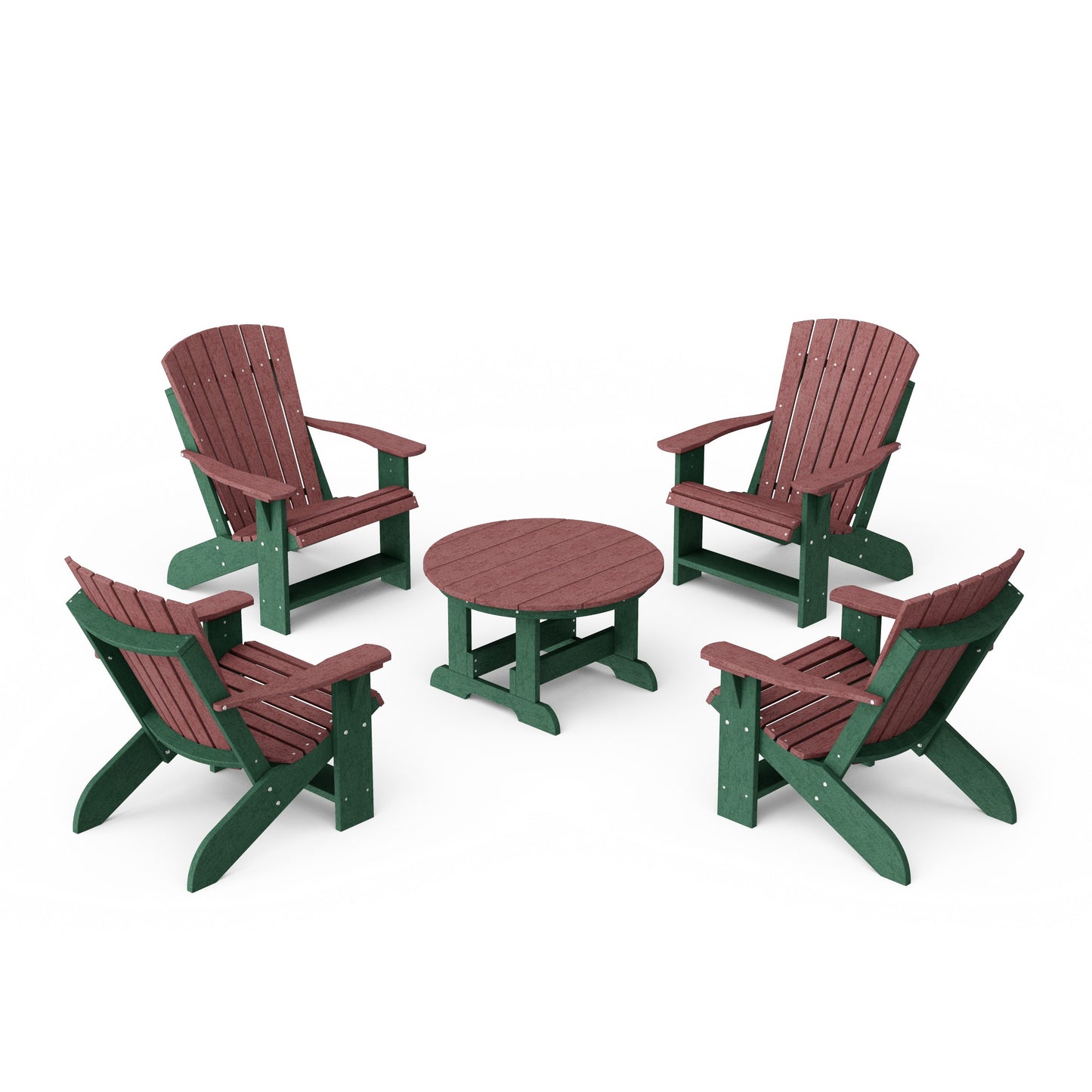 Heritage 5-Piece Adirondack Chair Conversation Set