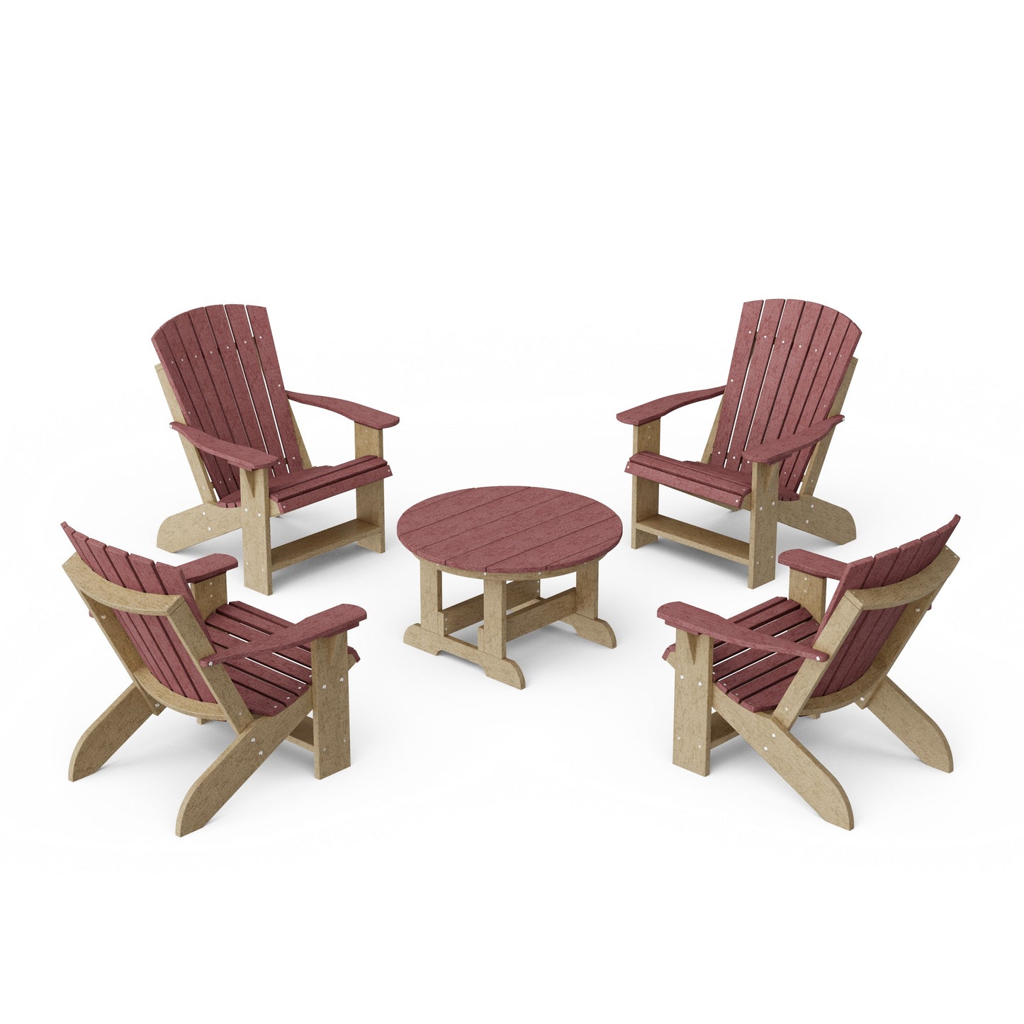 Heritage 5-Piece Adirondack Chair Conversation Set