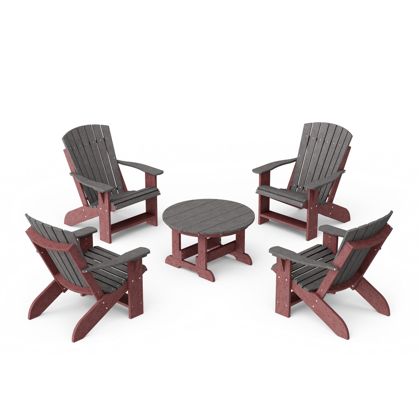 Heritage 5-Piece Adirondack Chair Conversation Set
