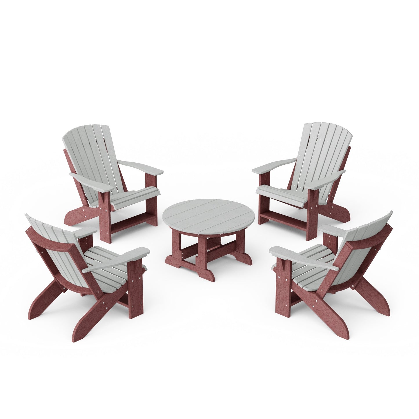 Heritage 5-Piece Adirondack Chair Conversation Set