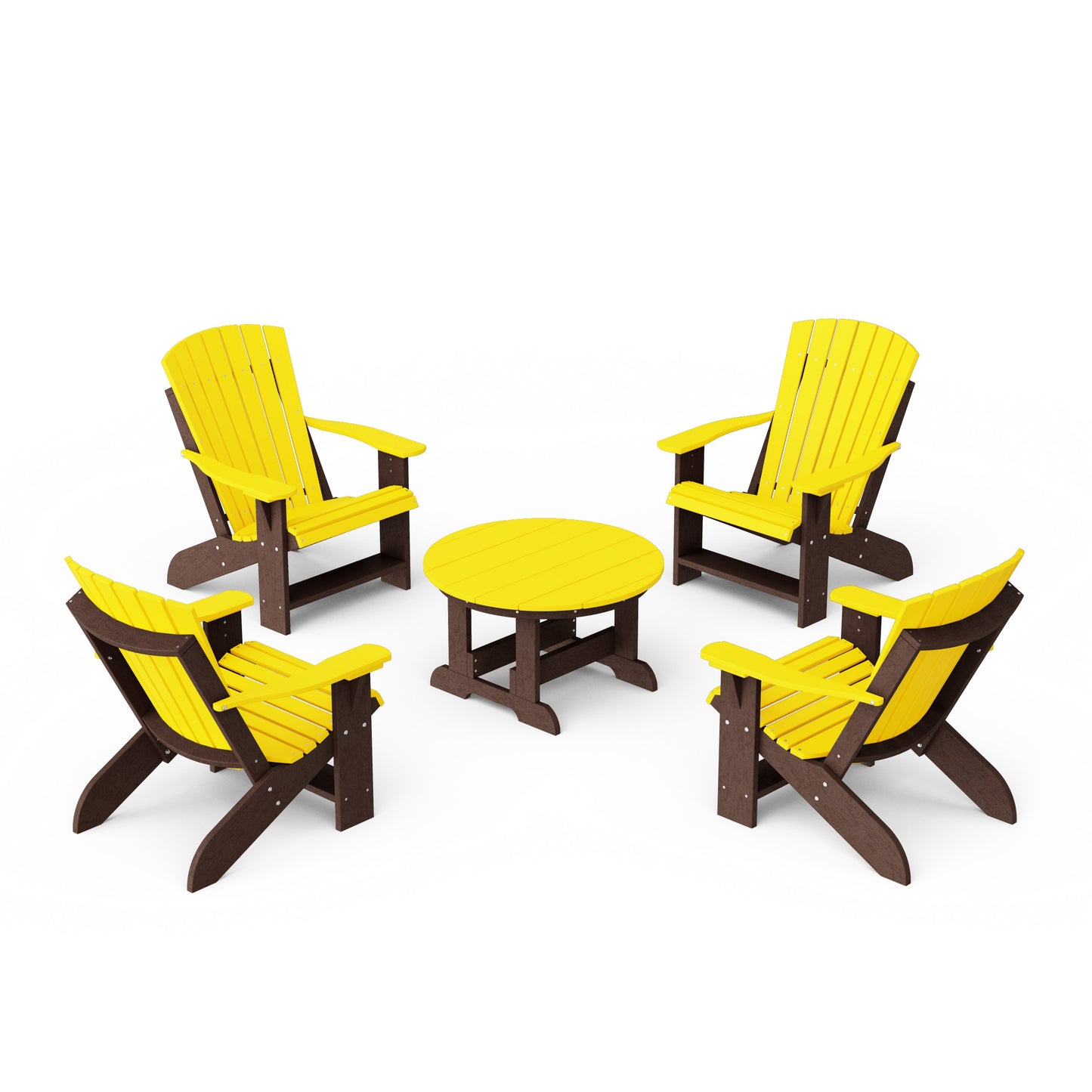 Heritage 5-Piece Adirondack Chair Conversation Set