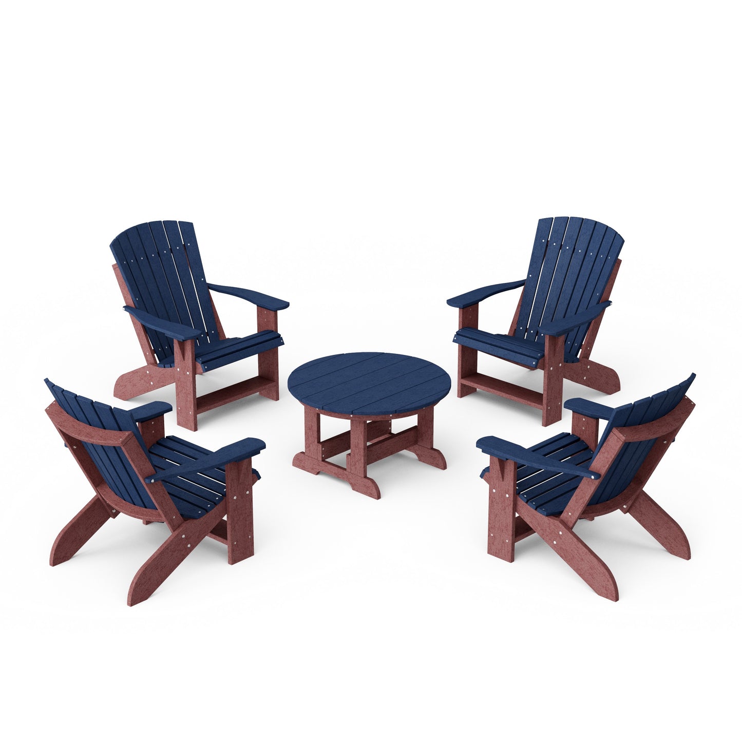 Heritage 5-Piece Adirondack Chair Conversation Set
