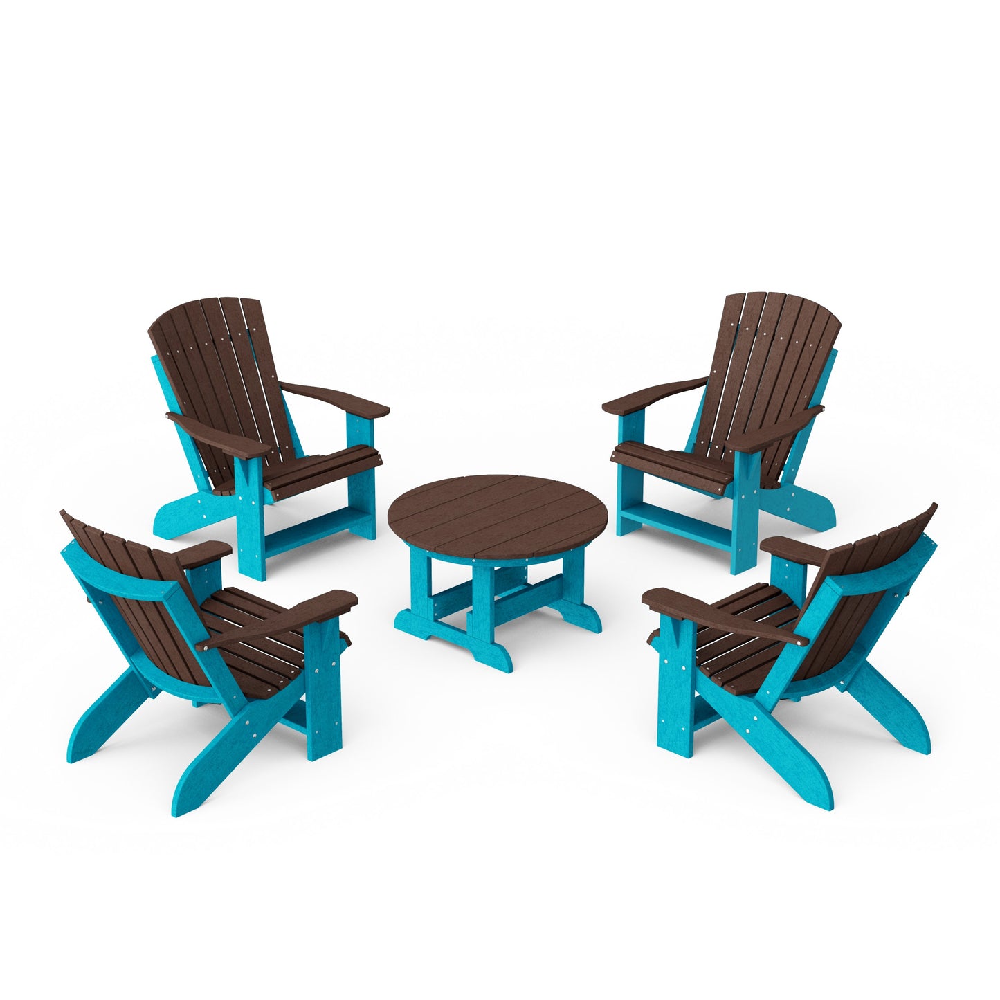 Heritage 5-Piece Adirondack Chair Conversation Set