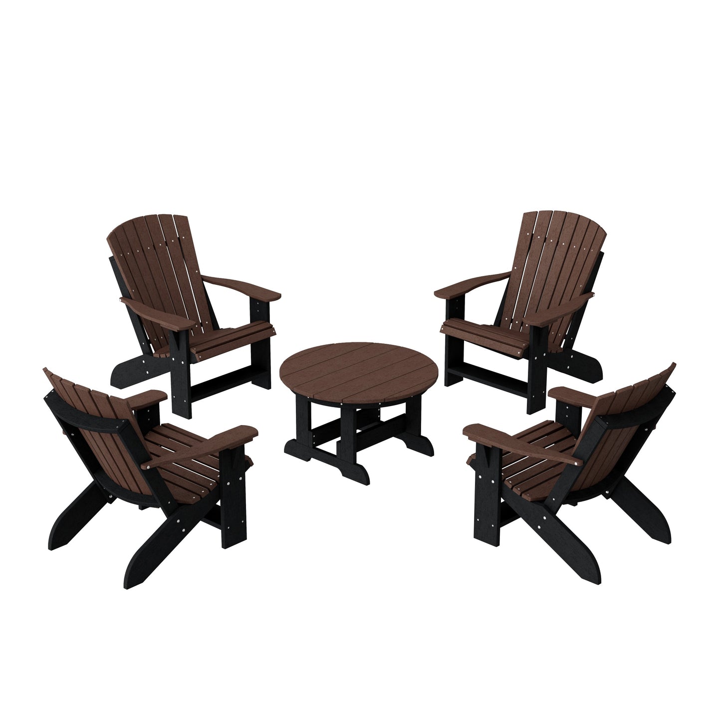 Heritage 5-Piece Adirondack Chair Conversation Set