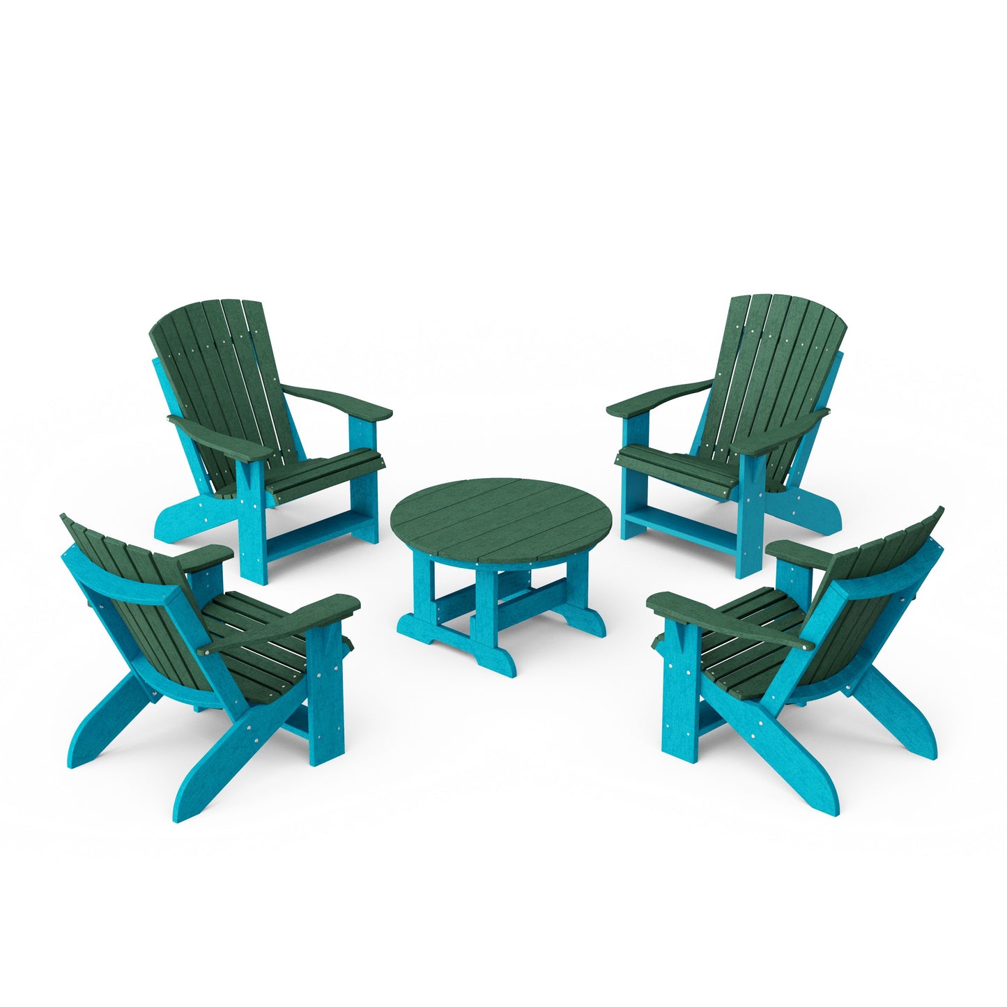 Heritage 5-Piece Adirondack Chair Conversation Set