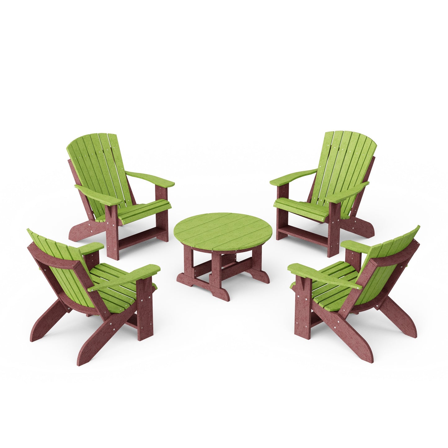 Heritage 5-Piece Adirondack Chair Conversation Set