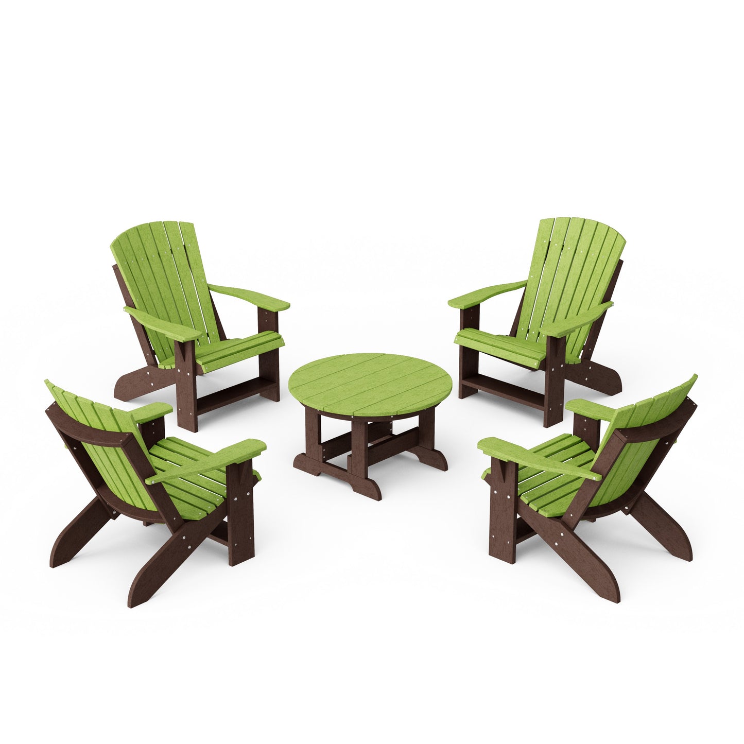Heritage 5-Piece Adirondack Chair Conversation Set