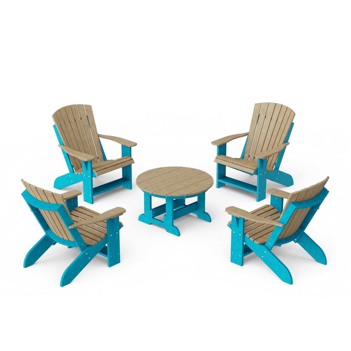Heritage 5-Piece Adirondack Chair Conversation Set