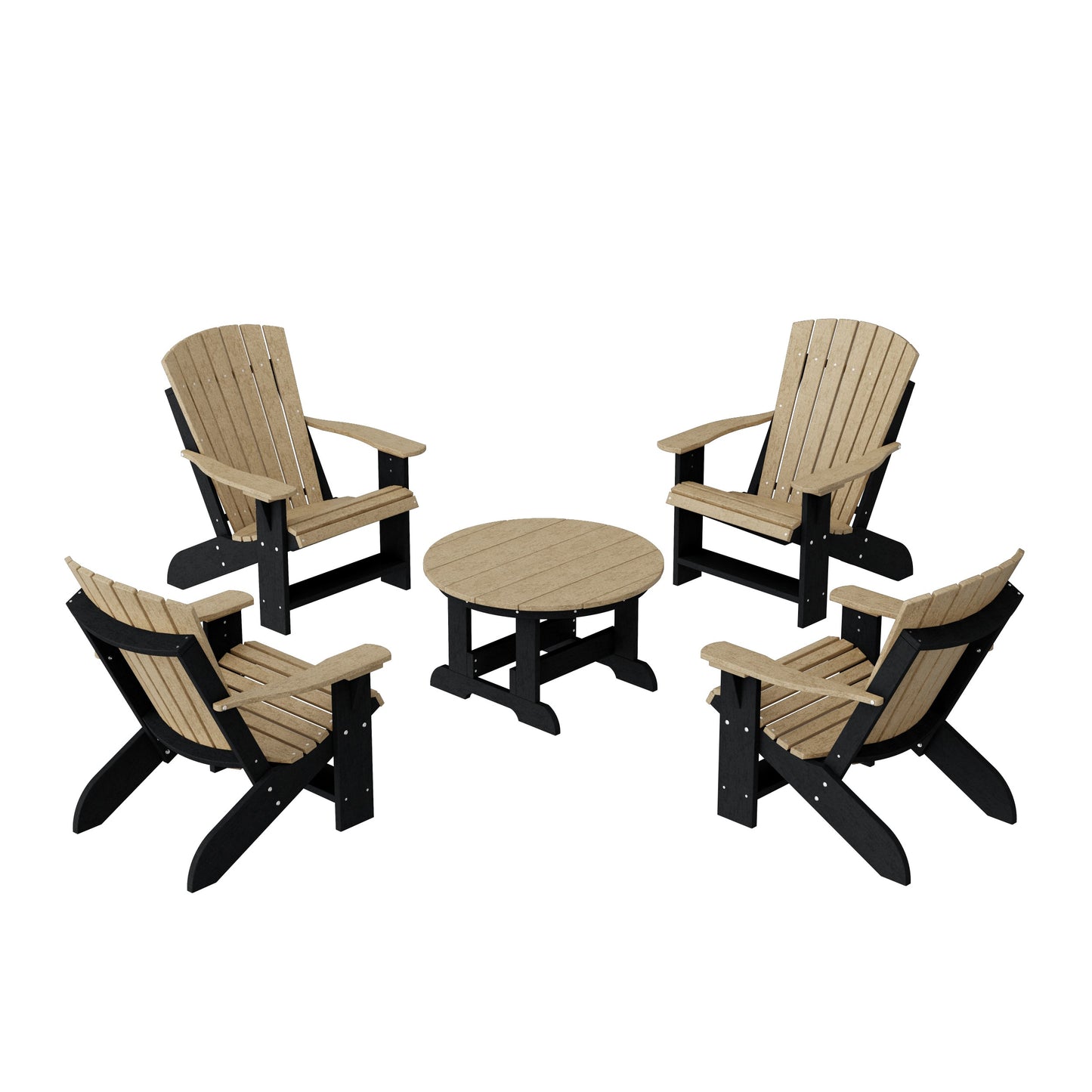 Heritage 5-Piece Adirondack Chair Conversation Set