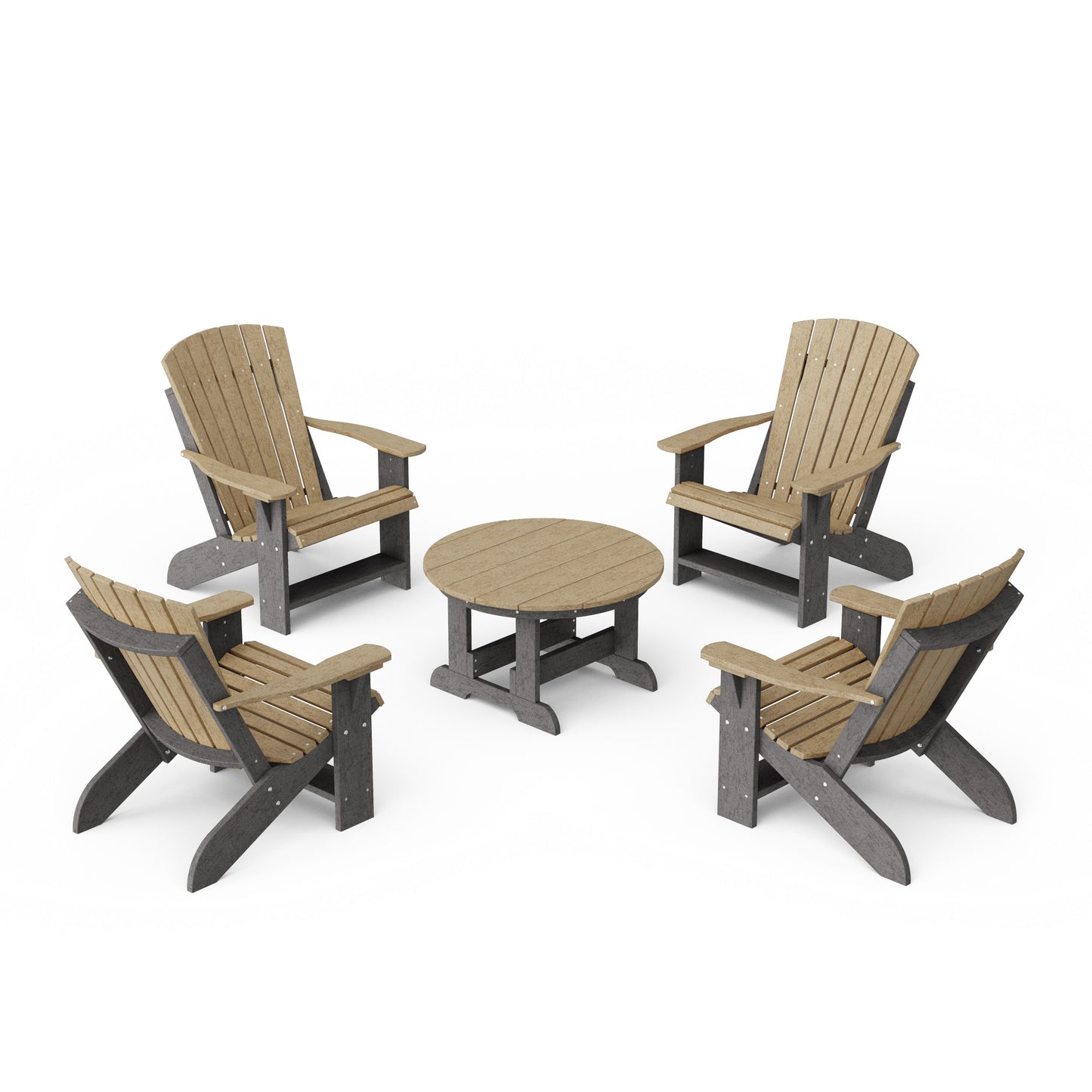 Heritage 5-Piece Adirondack Chair Conversation Set
