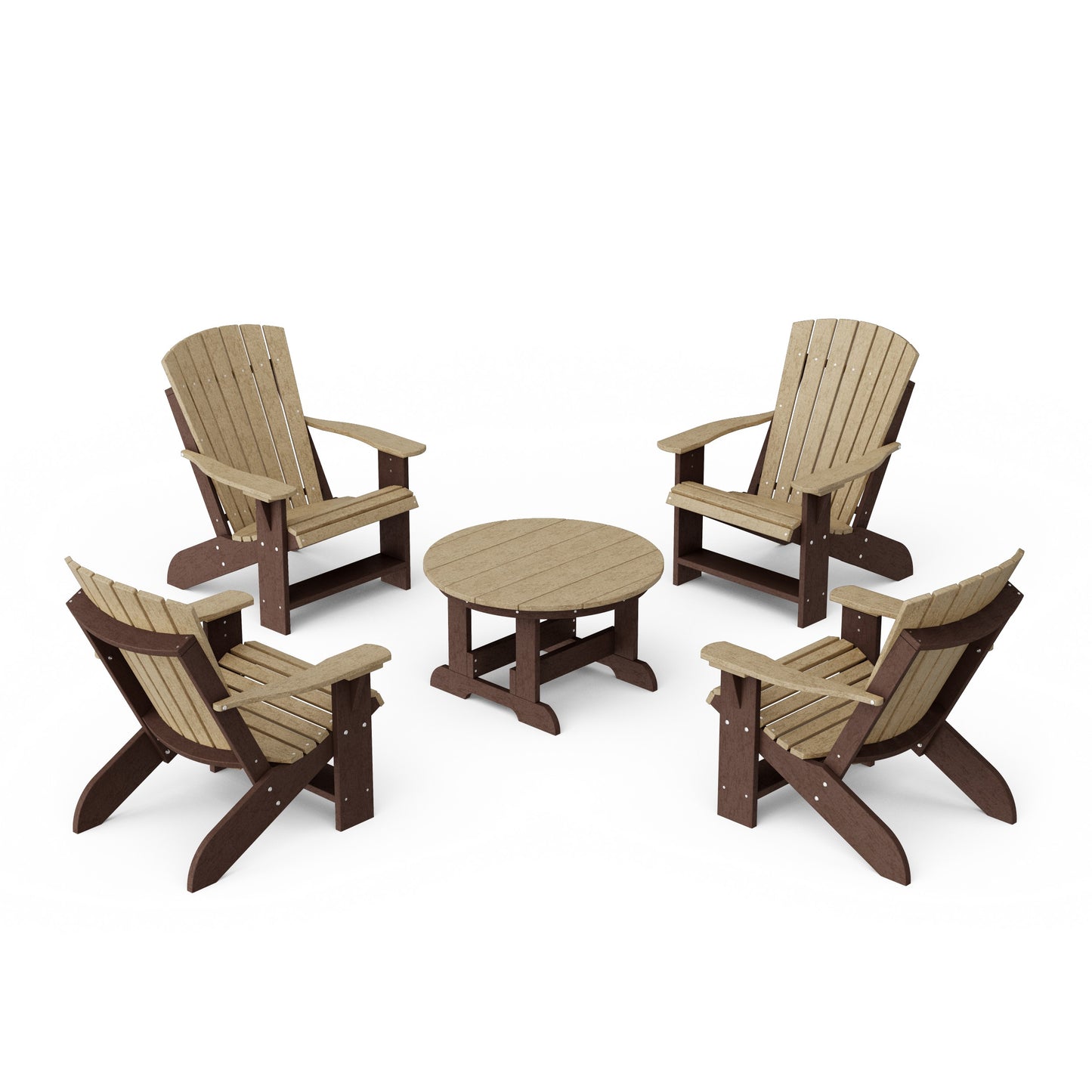 Heritage 5-Piece Adirondack Chair Conversation Set