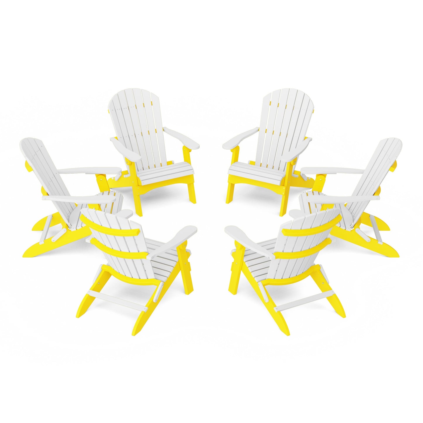 Heritage Folding Adirondack Chairs Set of 6