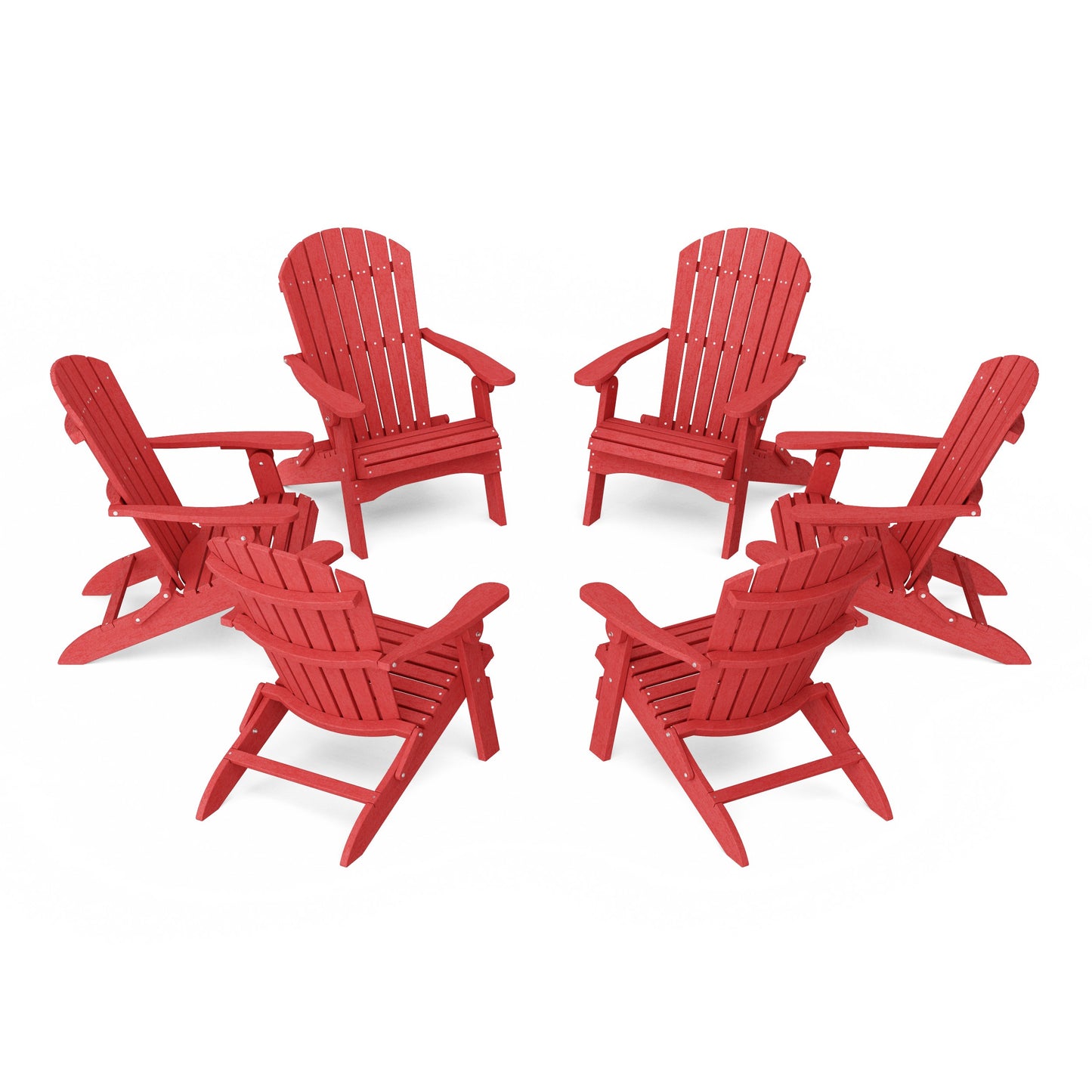 Heritage Folding Adirondack Chairs Set of 6