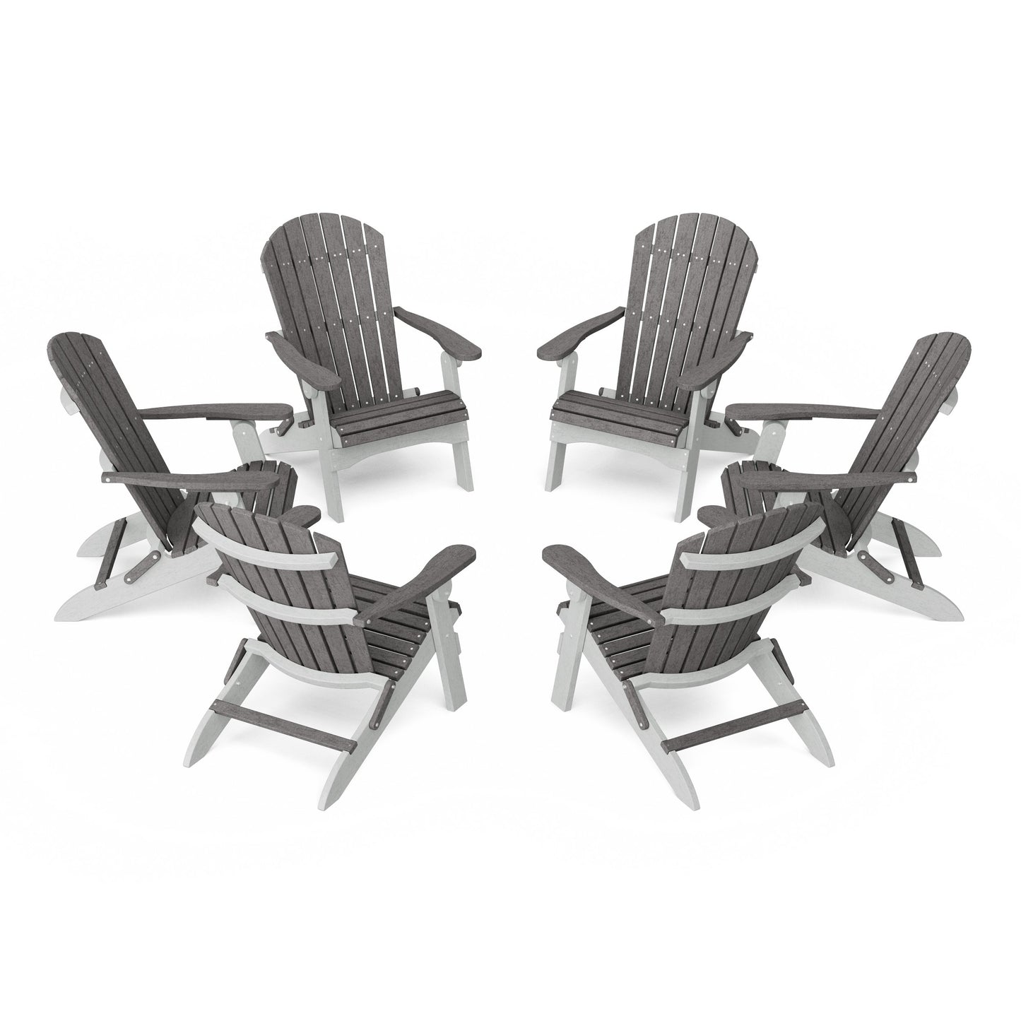 Heritage Folding Adirondack Chairs Set of 6