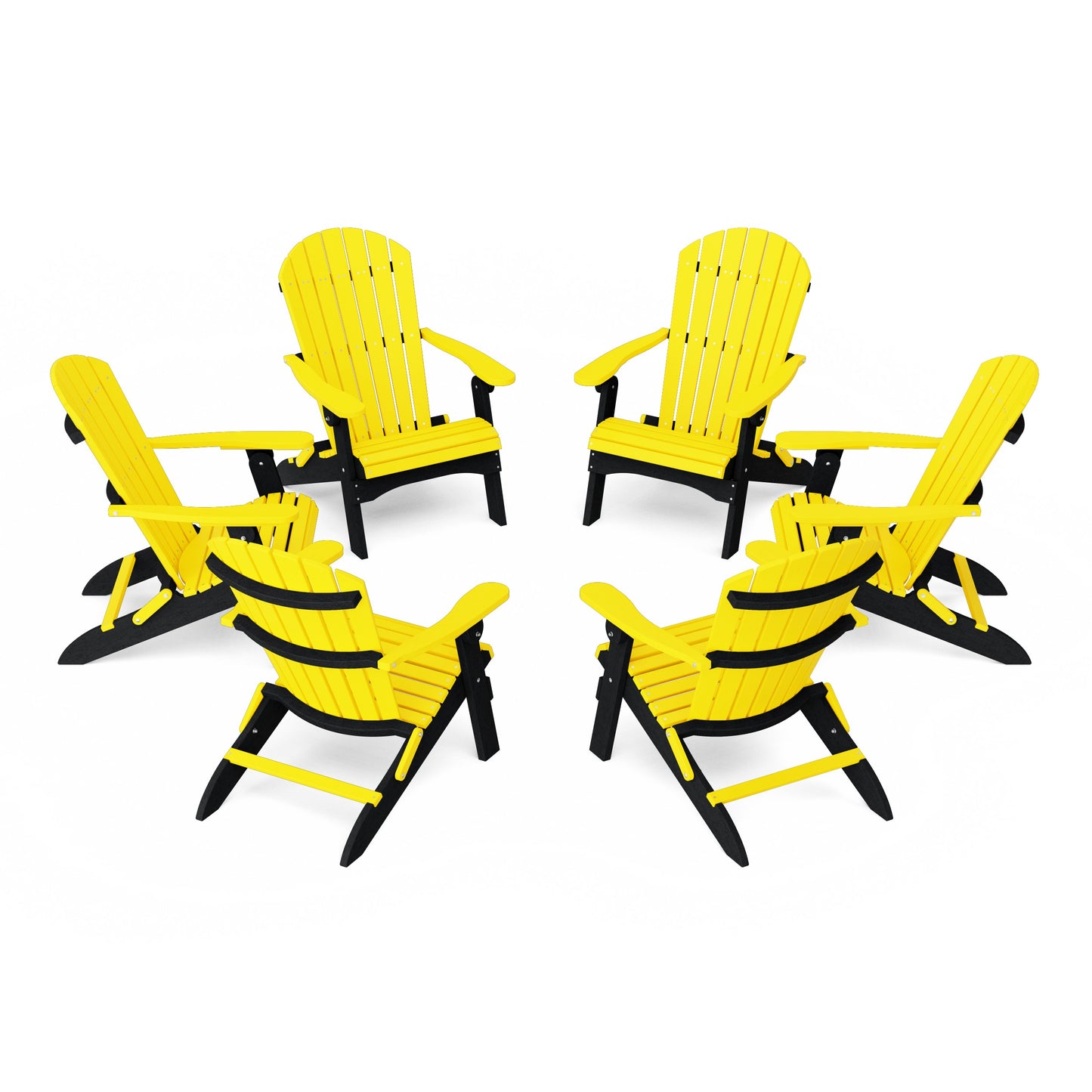 Heritage Folding Adirondack Chairs Set of 6