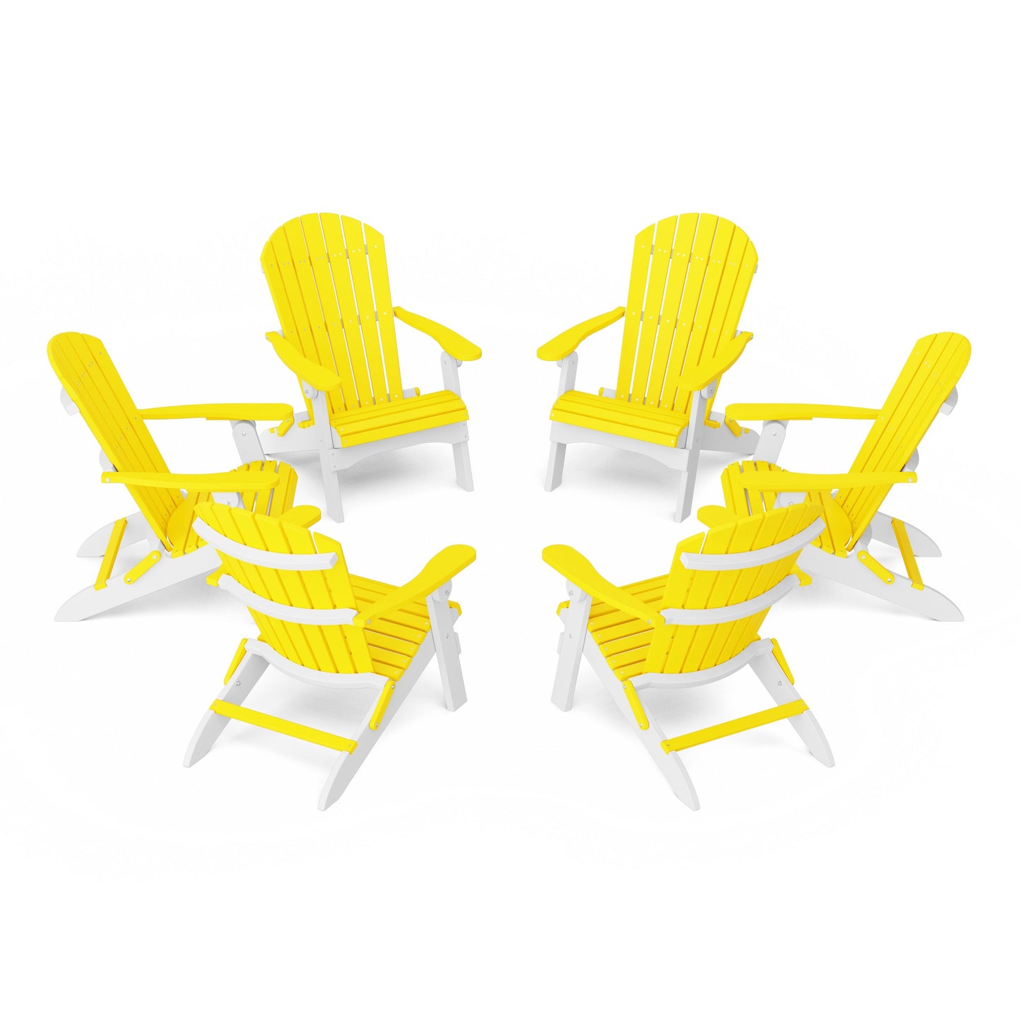 Heritage Folding Adirondack Chairs Set of 6