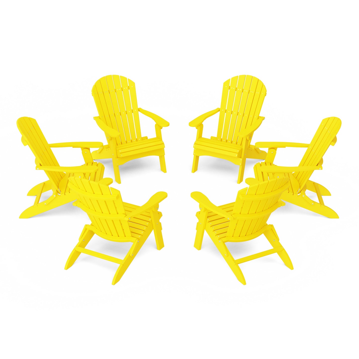 Heritage Folding Adirondack Chairs Set of 6