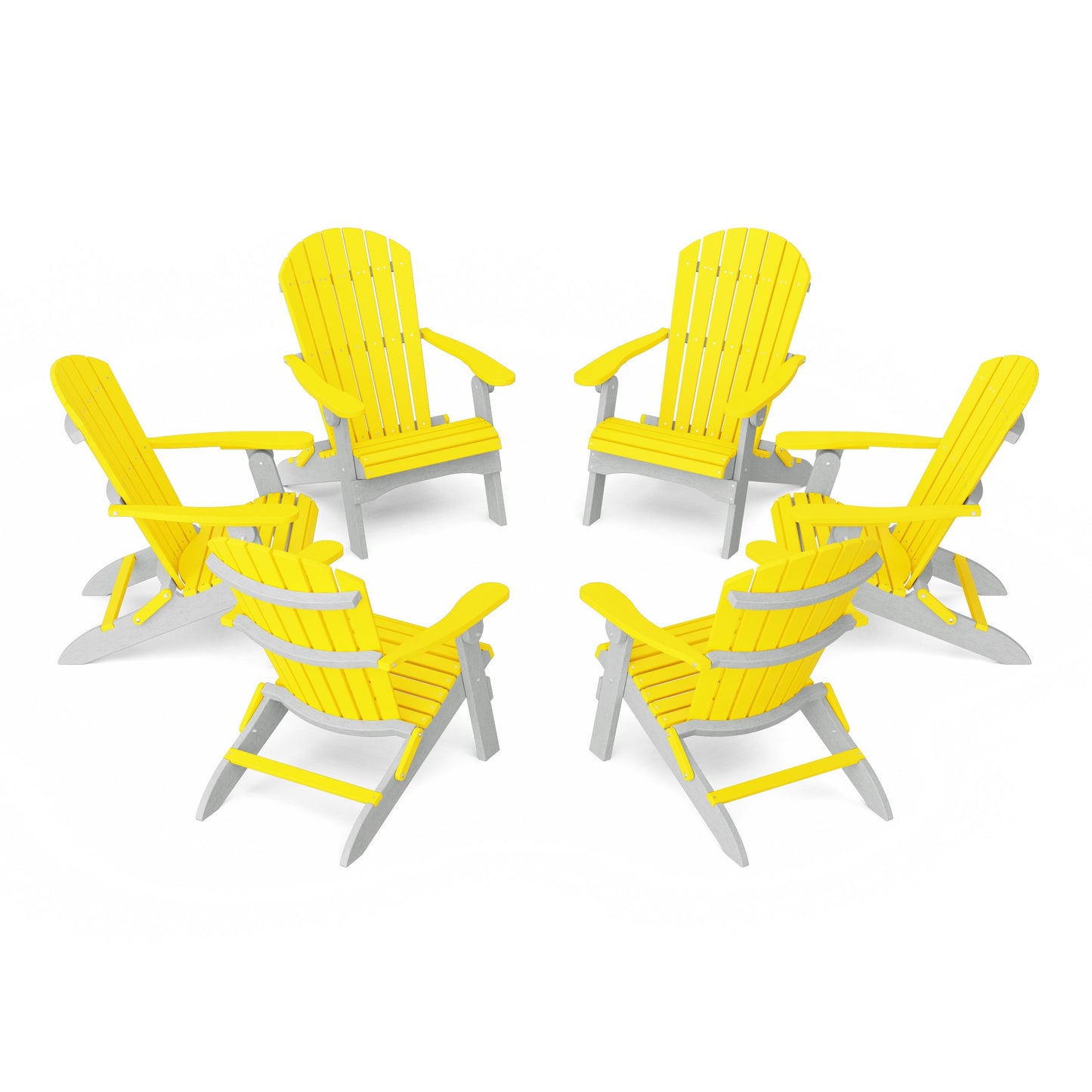 Heritage Folding Adirondack Chairs Set of 6