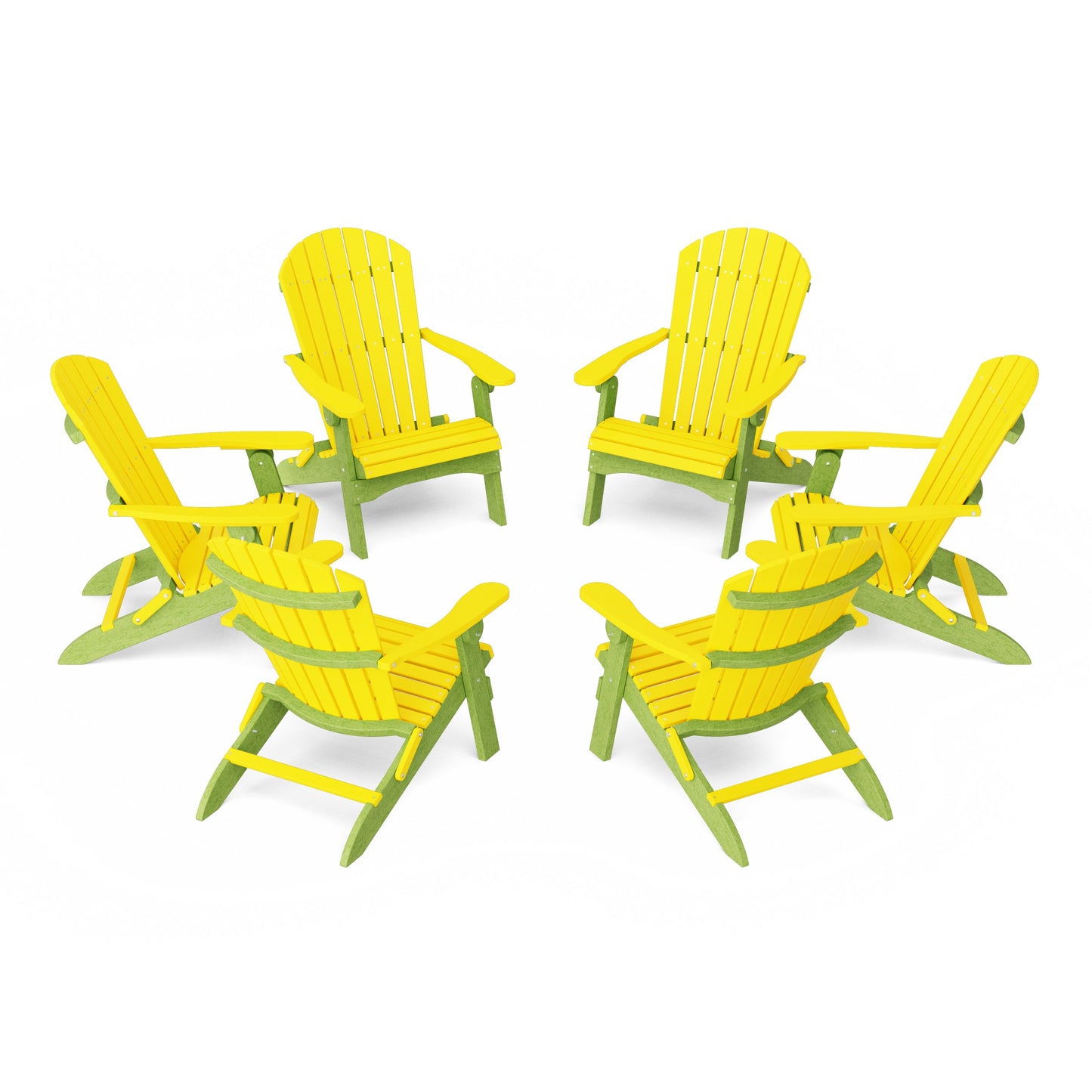 Heritage Folding Adirondack Chairs Set of 6