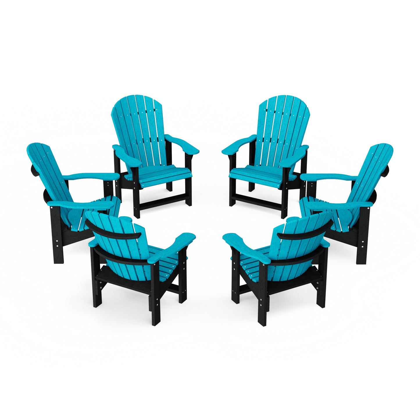 Heritage Upright Adirondack Chairs Set of 6