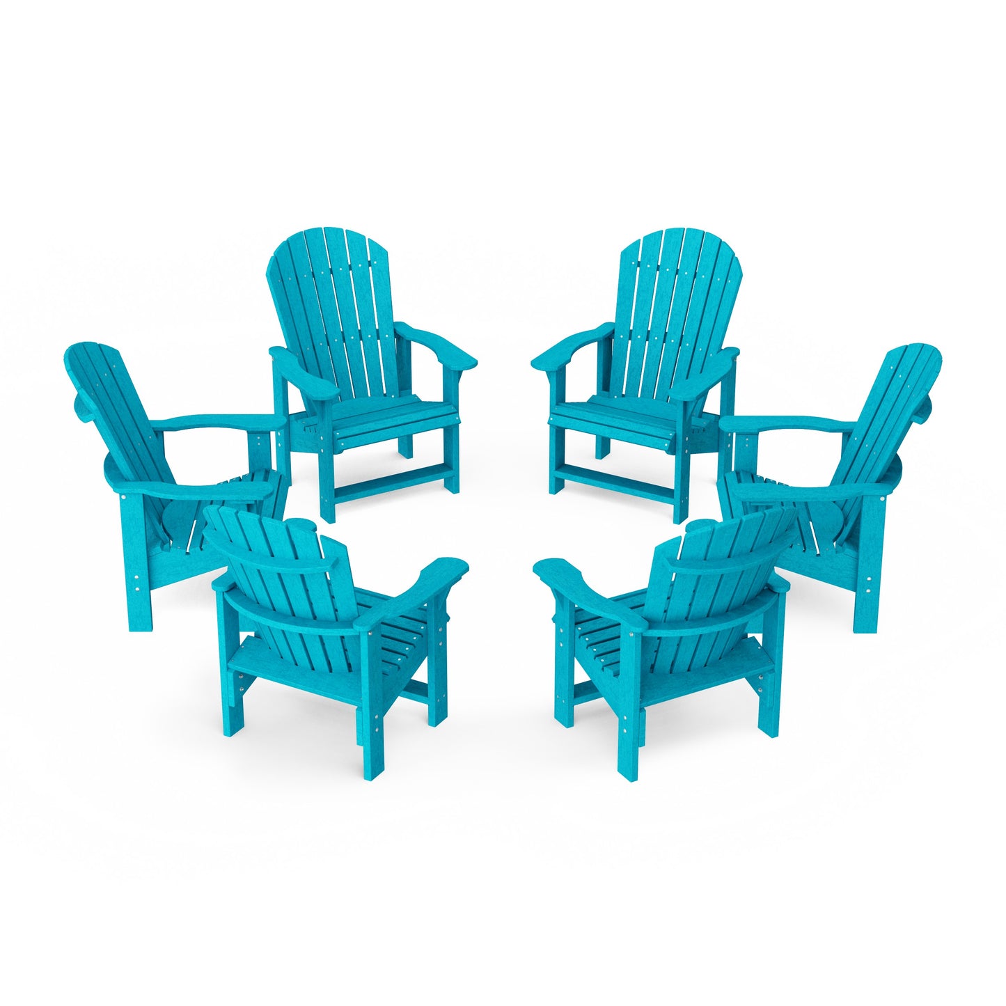 Heritage Upright Adirondack Chairs Set of 6