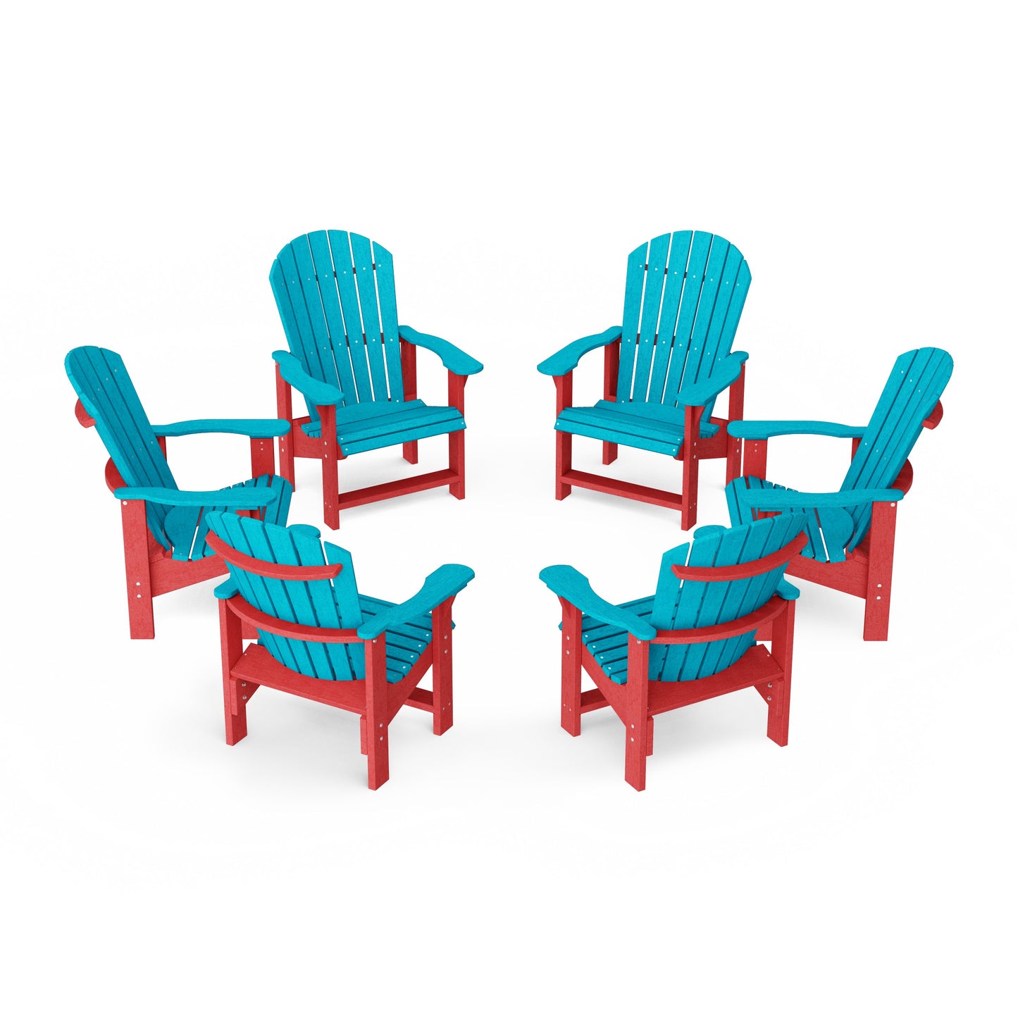 Heritage Upright Adirondack Chairs Set of 6