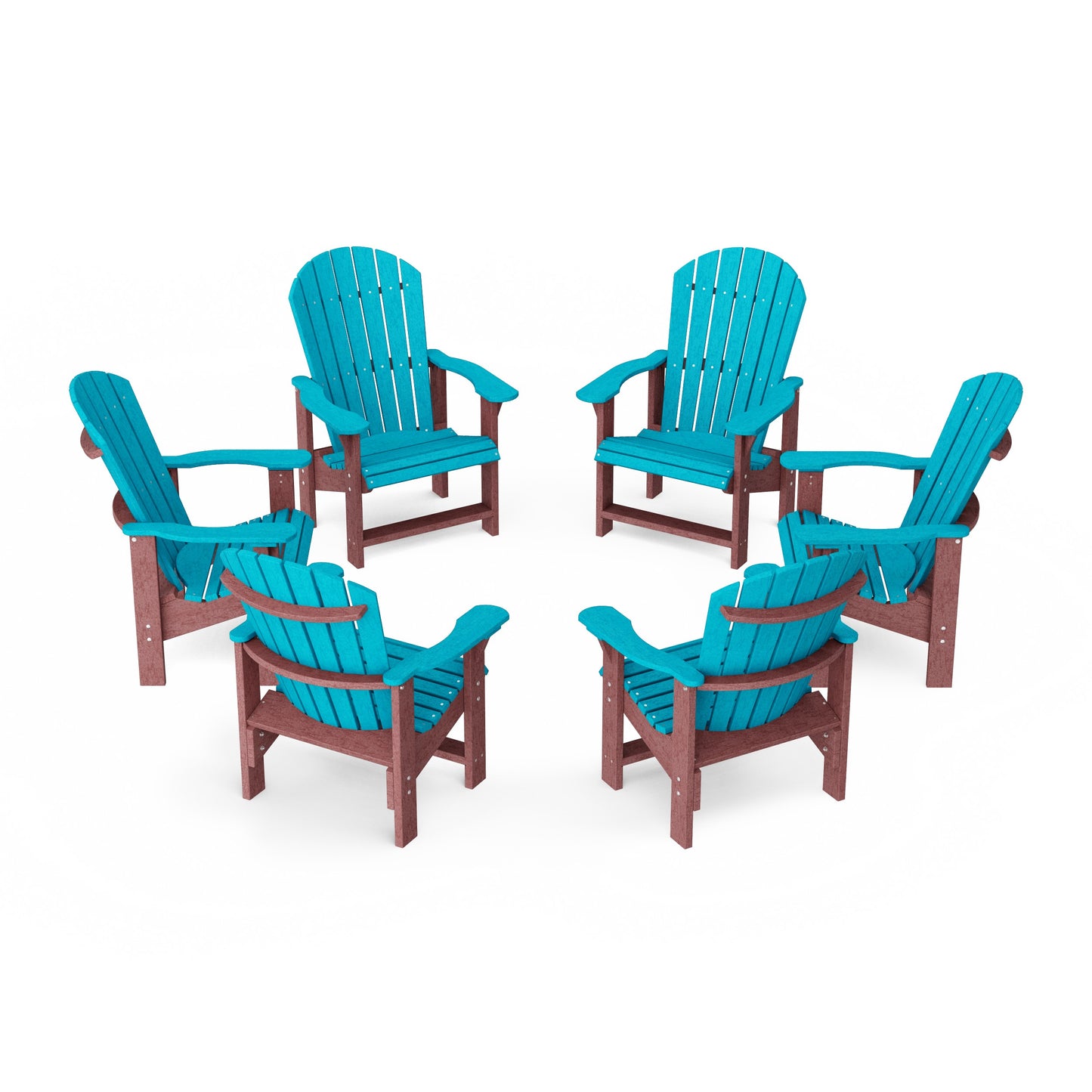 Heritage Upright Adirondack Chairs Set of 6