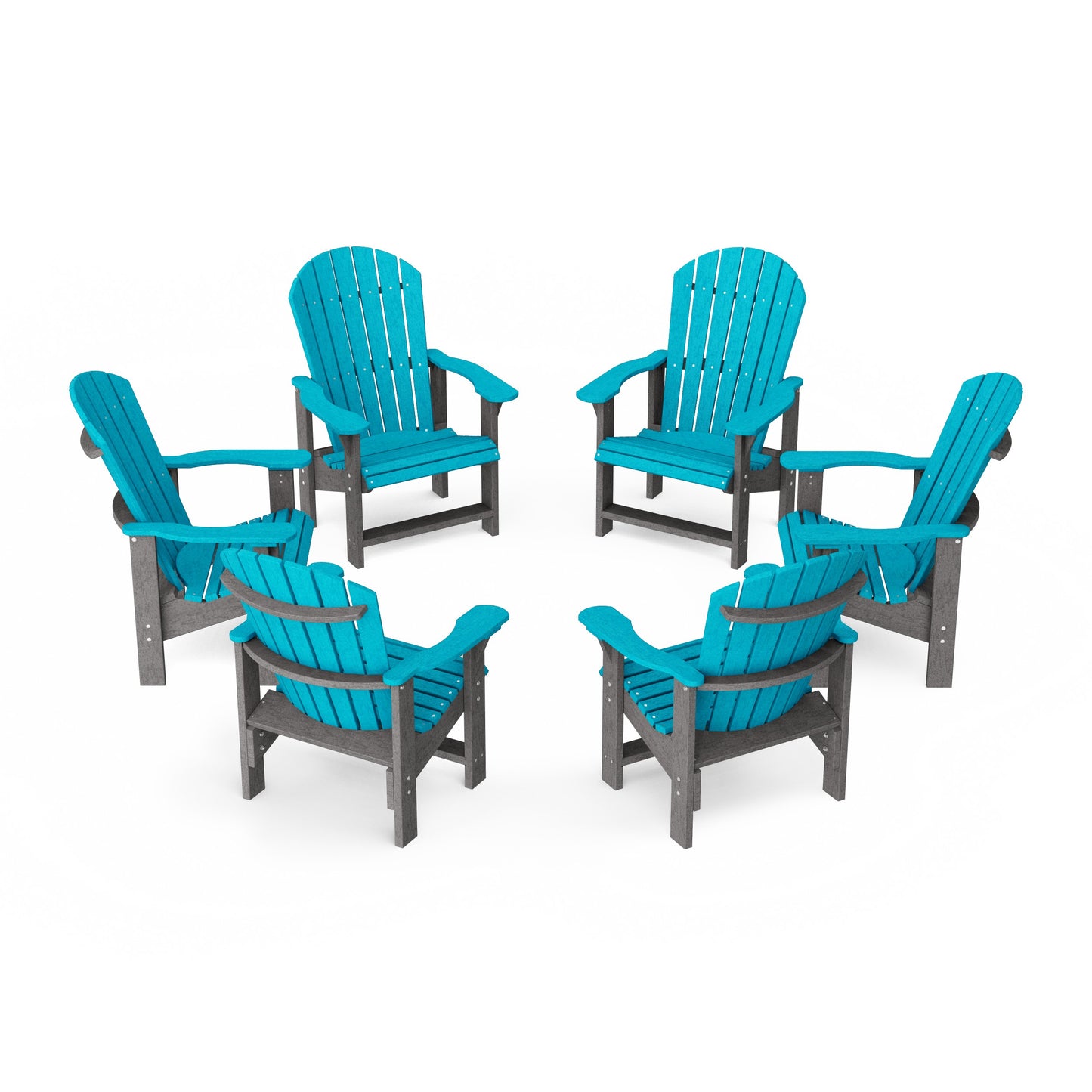 Heritage Upright Adirondack Chairs Set of 6
