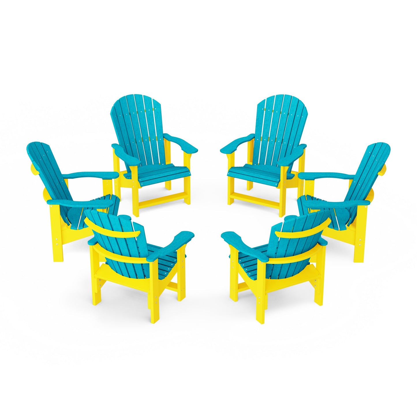 Heritage Upright Adirondack Chairs Set of 6