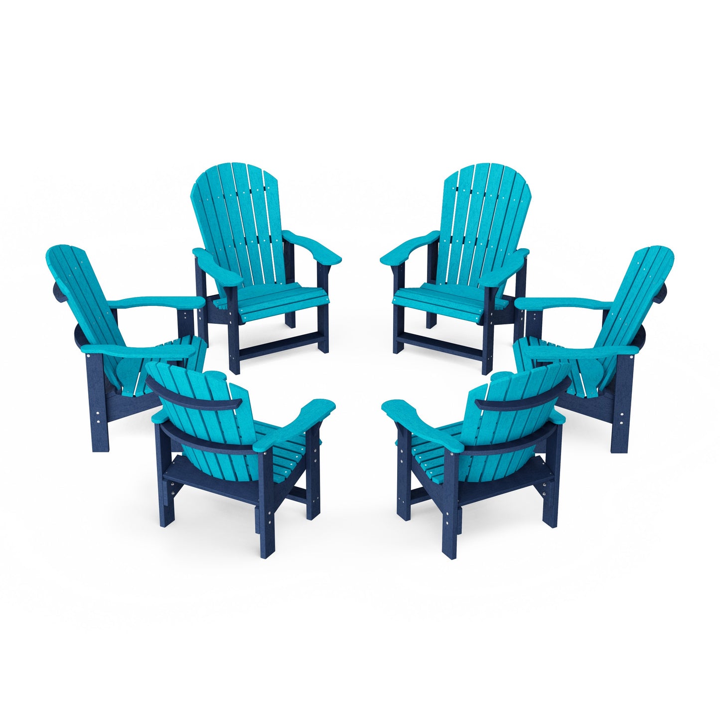Heritage Upright Adirondack Chairs Set of 6