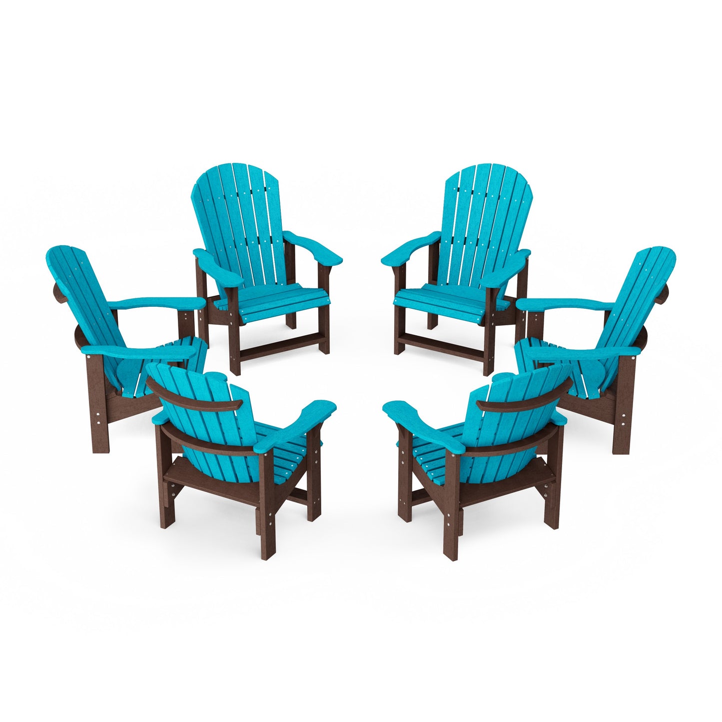 Heritage Upright Adirondack Chairs Set of 6