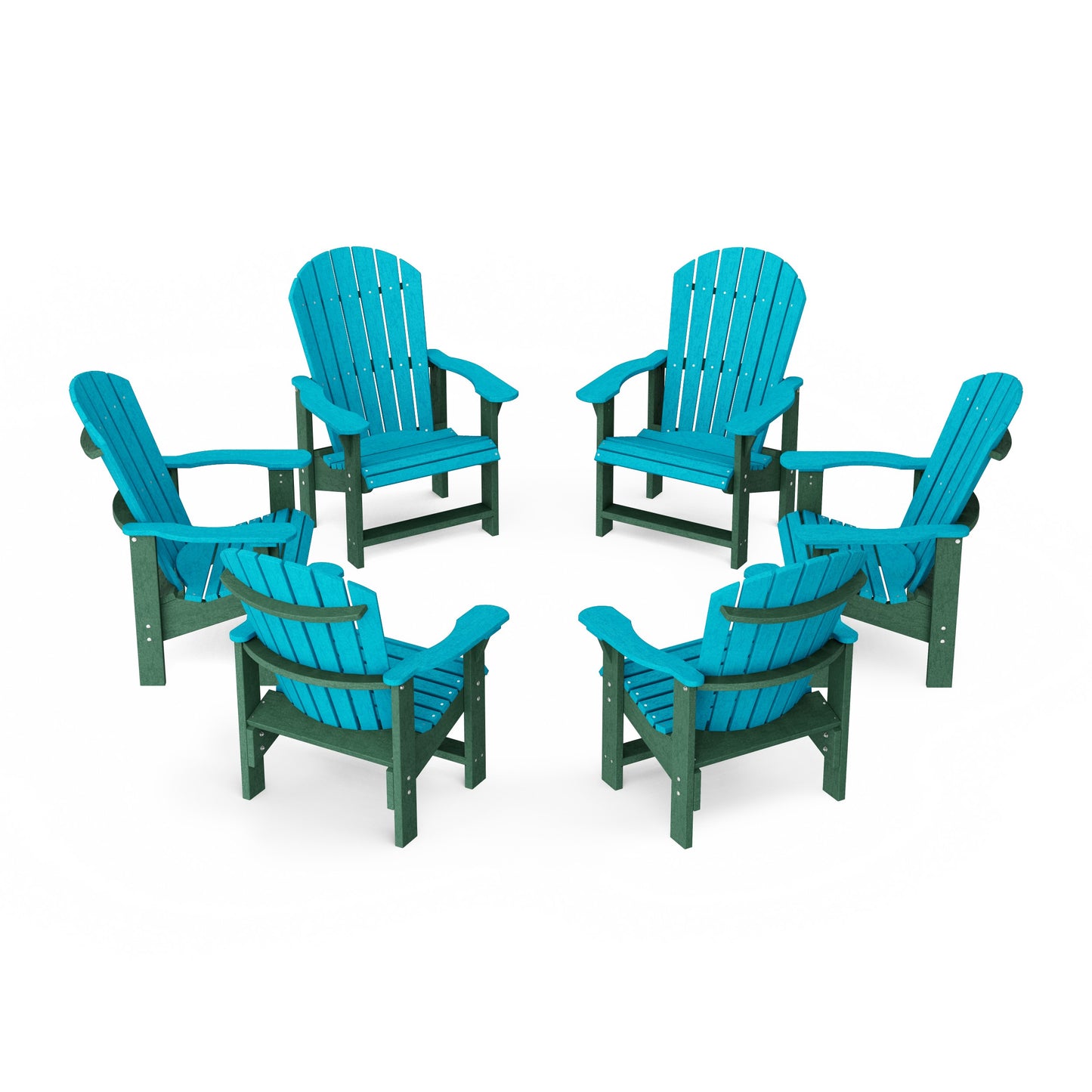 Heritage Upright Adirondack Chairs Set of 6