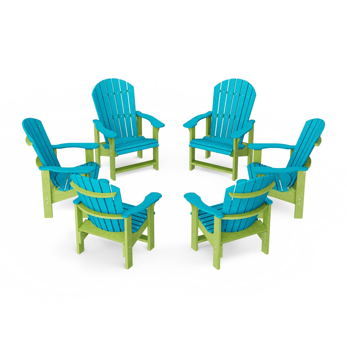Heritage Upright Adirondack Chairs Set of 6