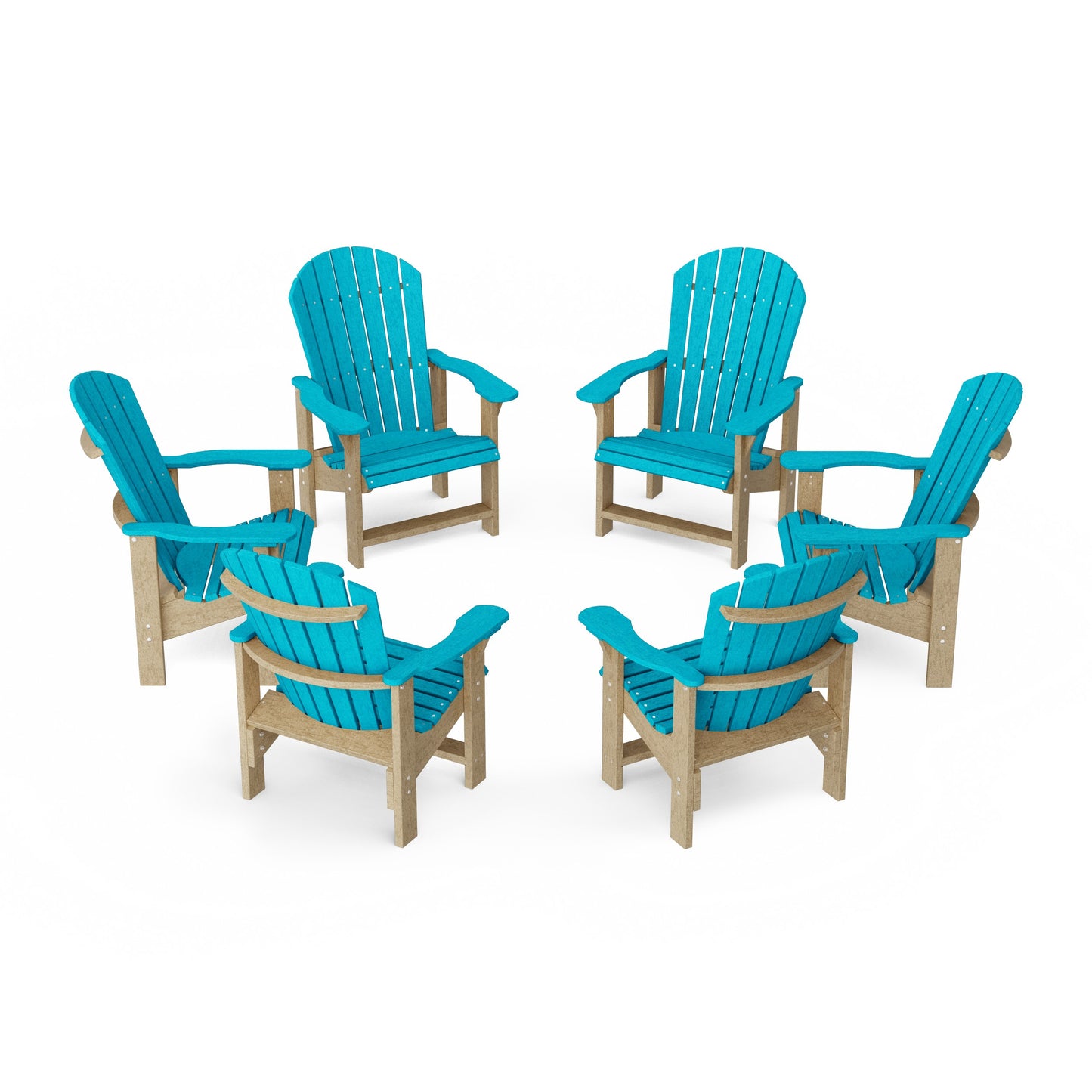 Heritage Upright Adirondack Chairs Set of 6