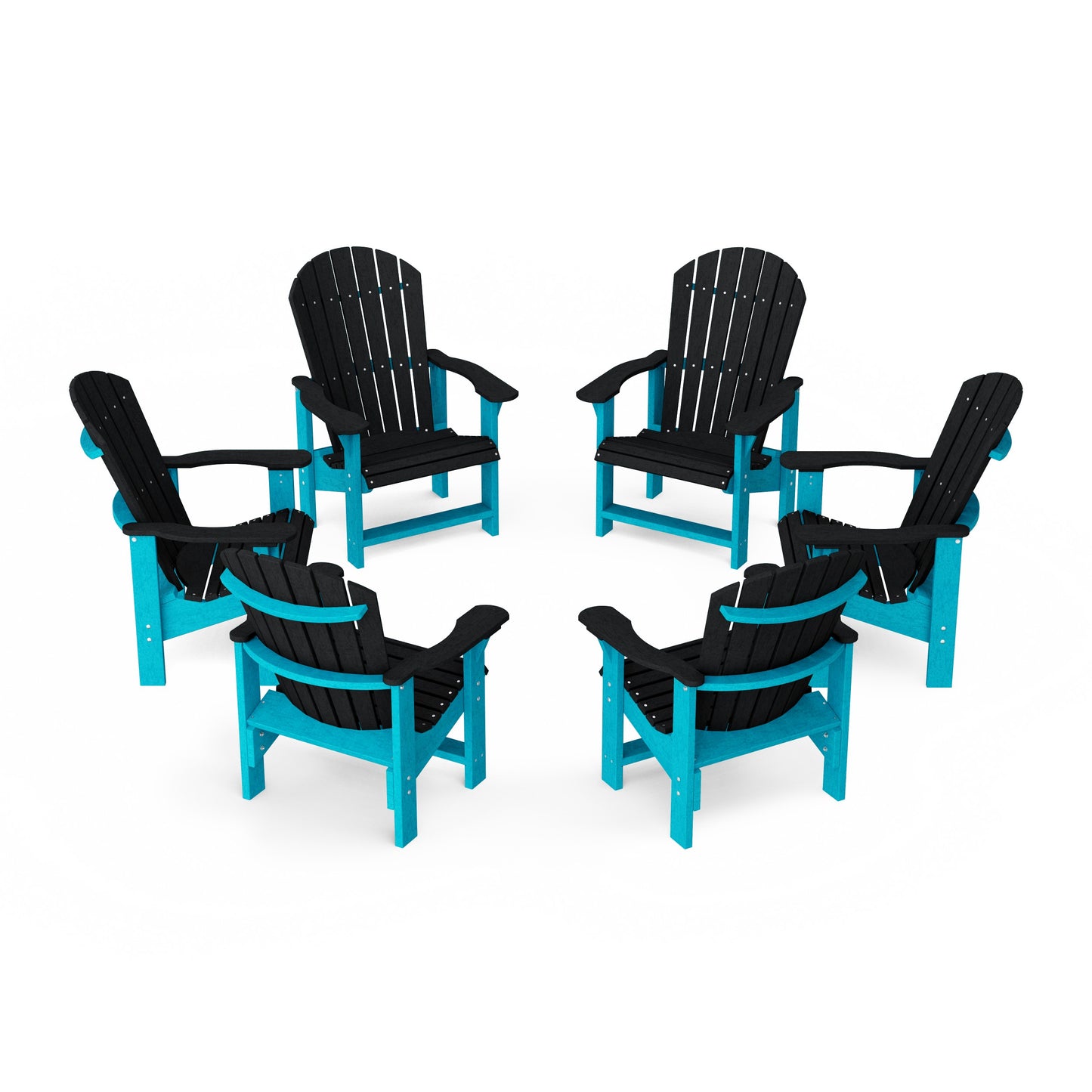 Heritage Upright Adirondack Chairs Set of 6