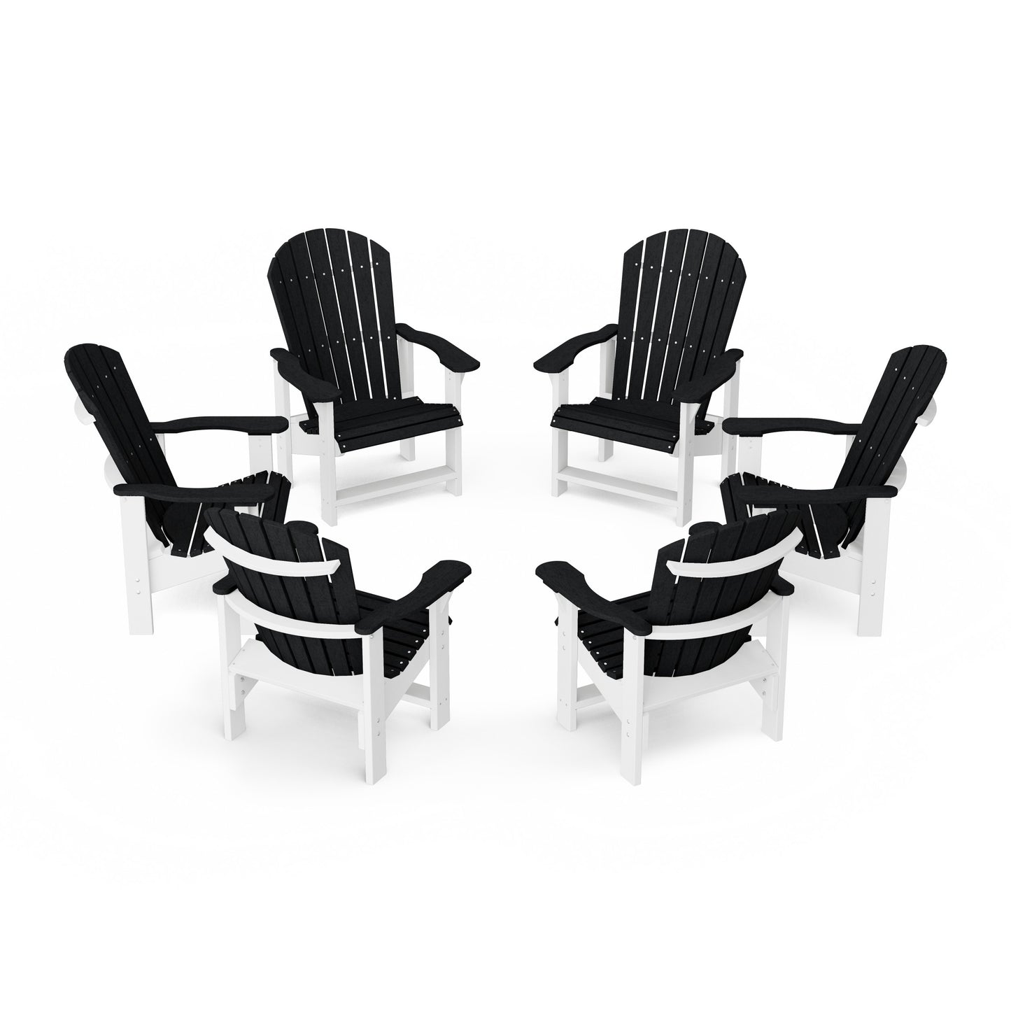 Heritage Upright Adirondack Chairs Set of 6