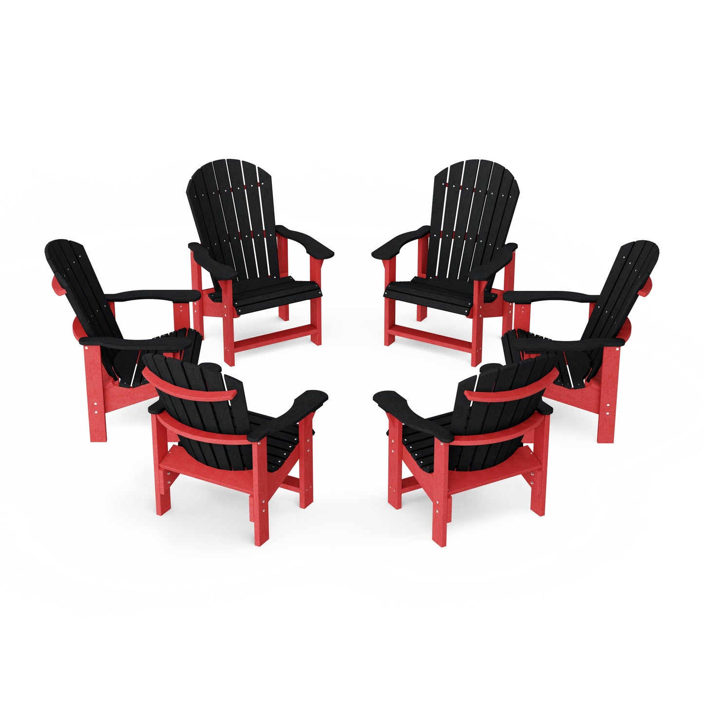 Heritage Upright Adirondack Chairs Set of 6